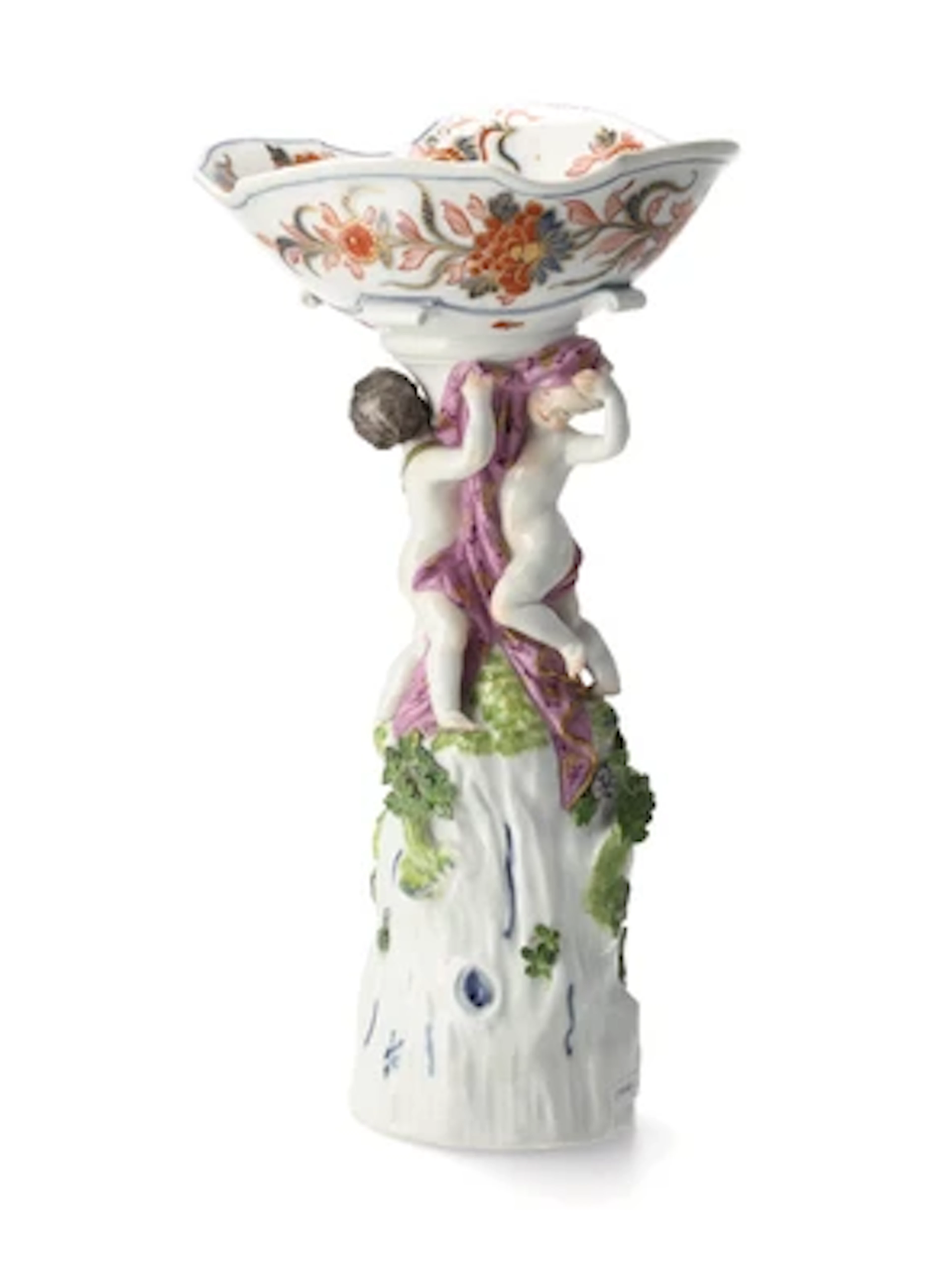 A Figural Centrepiece with Imari Decoration, Meissen, c. 1740