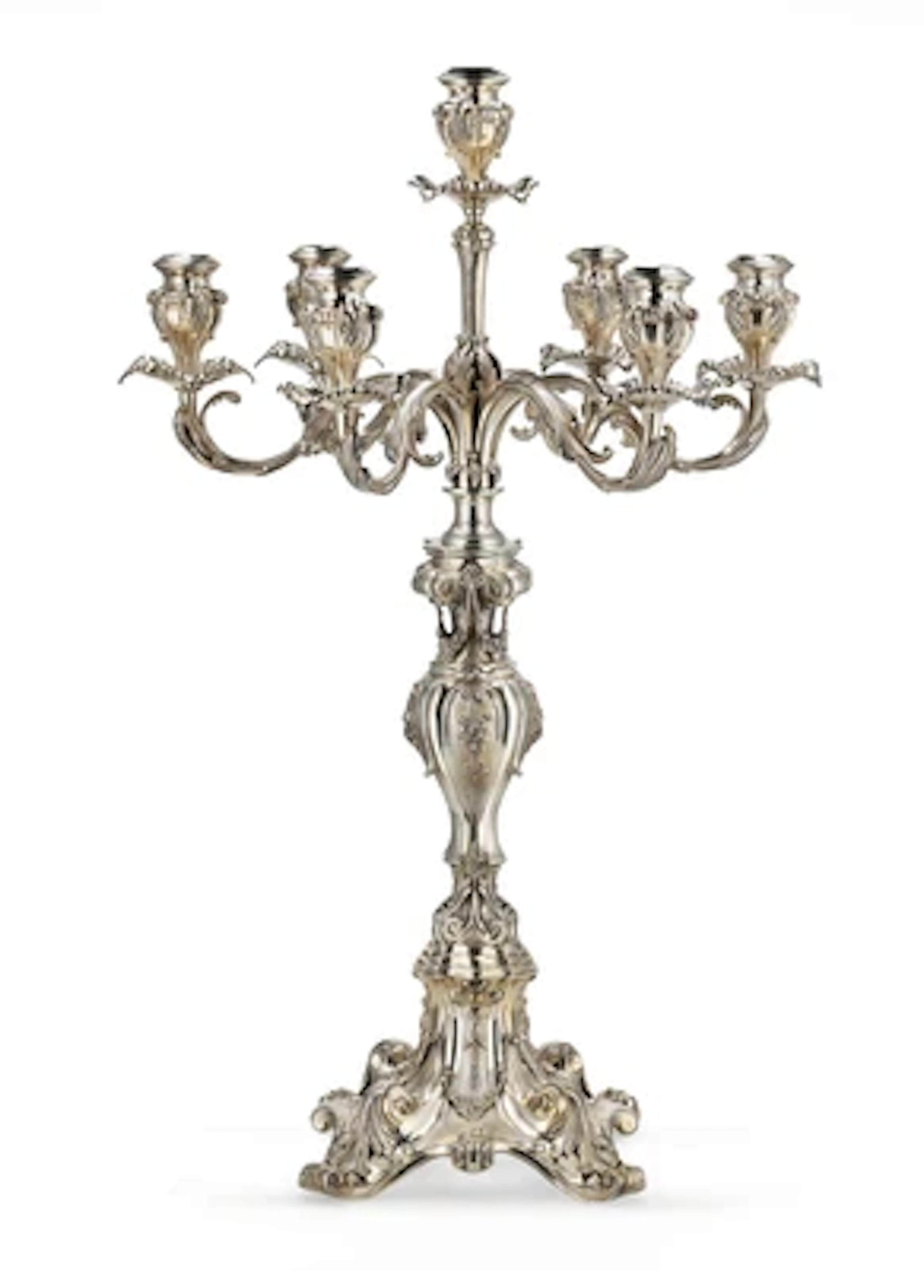 A Large Seven-Light Candelabrum by Buccellati