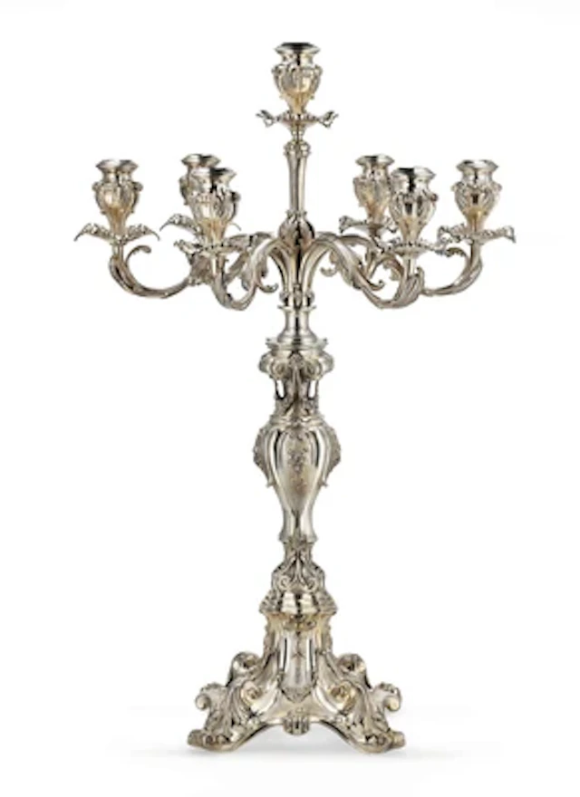A Large Seven-Light Candelabrum by Buccellati