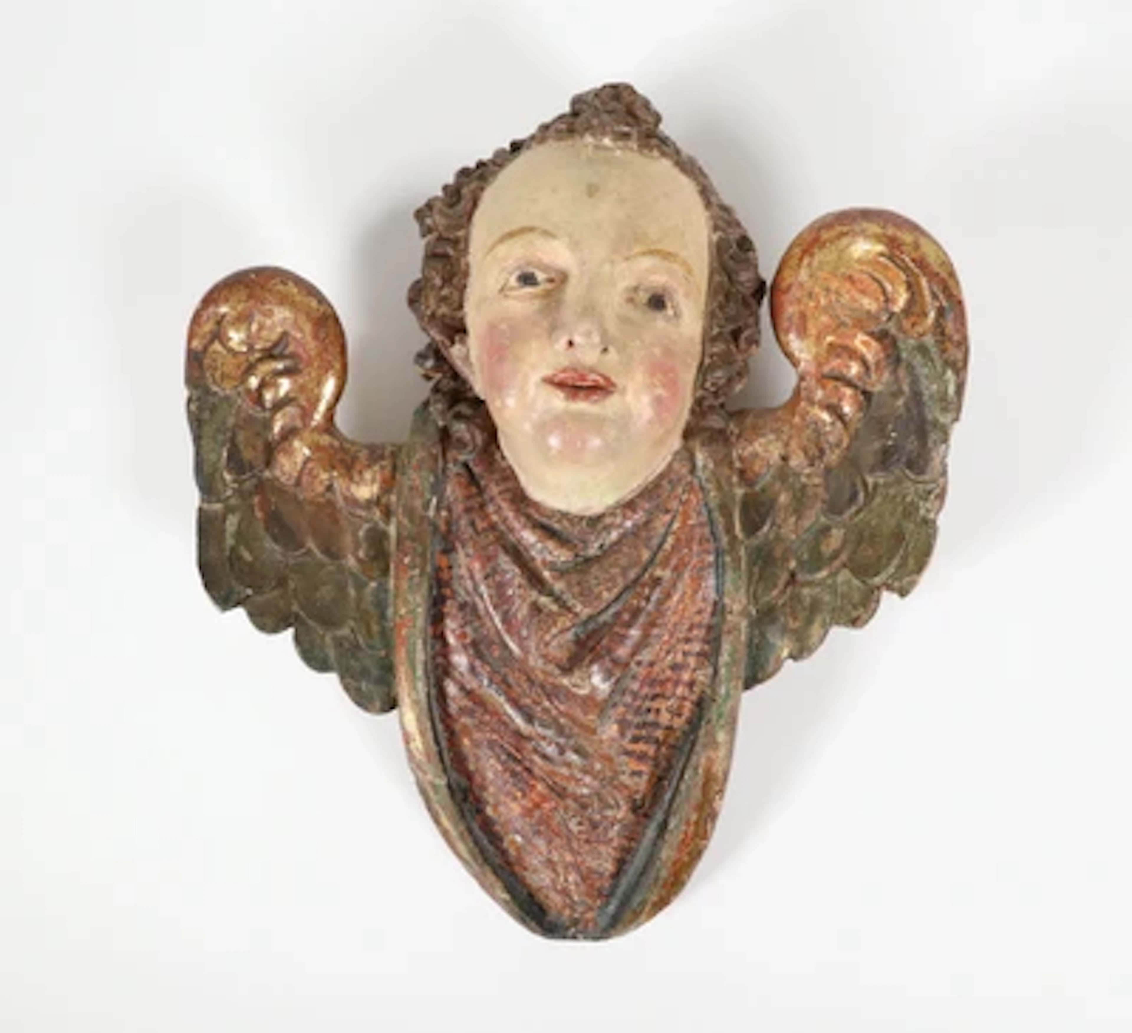Geflügelter Engelskopf, Umkreis Bildhauerfamilie Zürn,Österreich um 1620