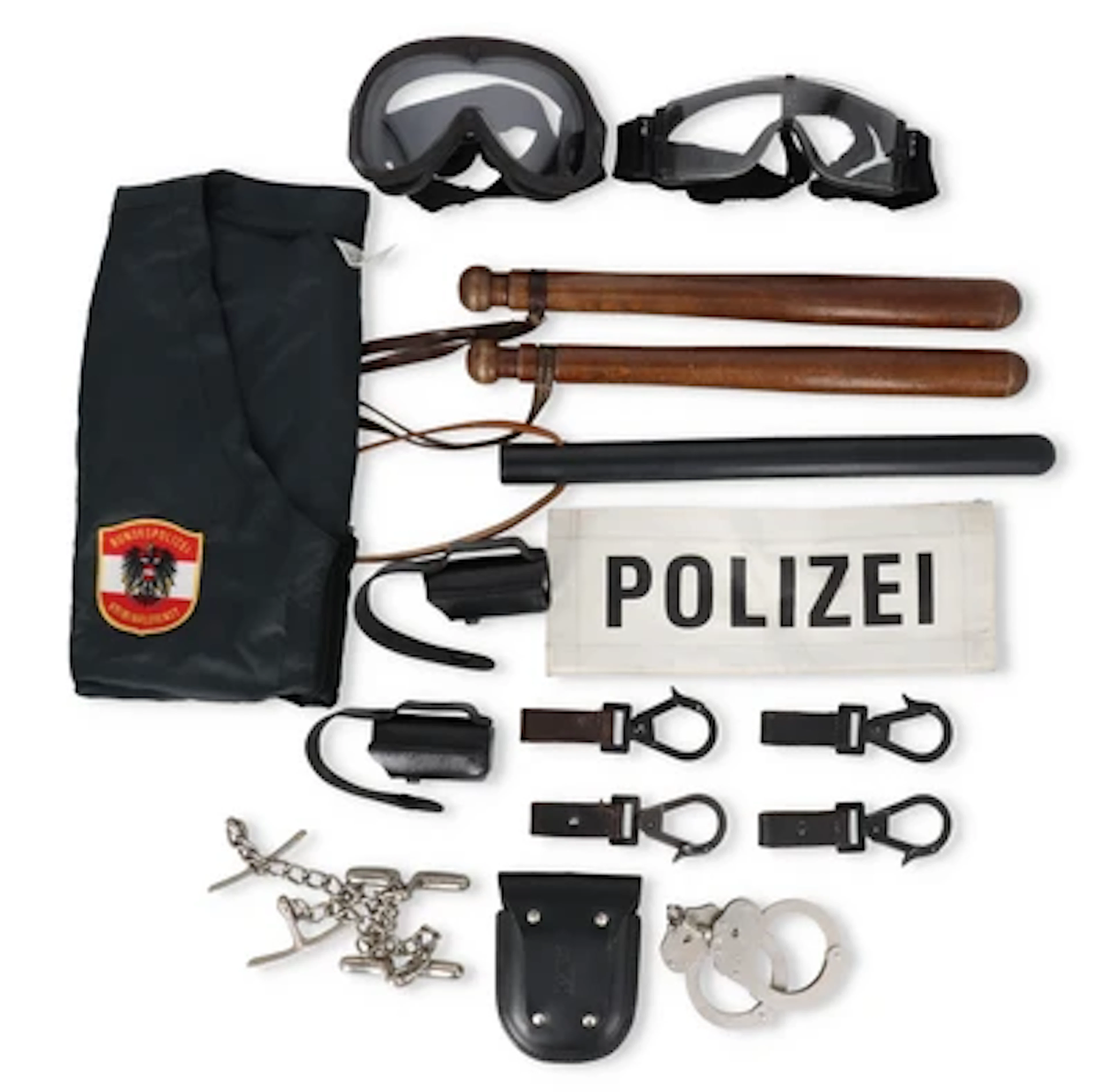 Polizei - Österreich 2. Republik, Konvolut von Polizei-Ausrüstungsgegenständen