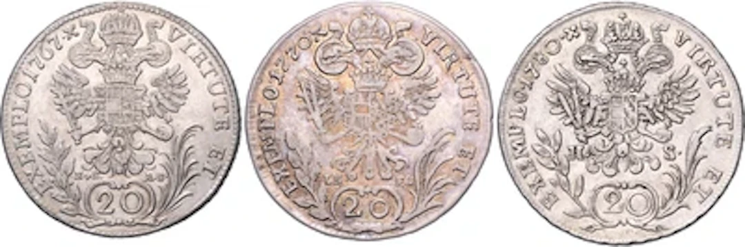 Josef II.- Münzstätten Prag, Karlsburg und Nagybanya