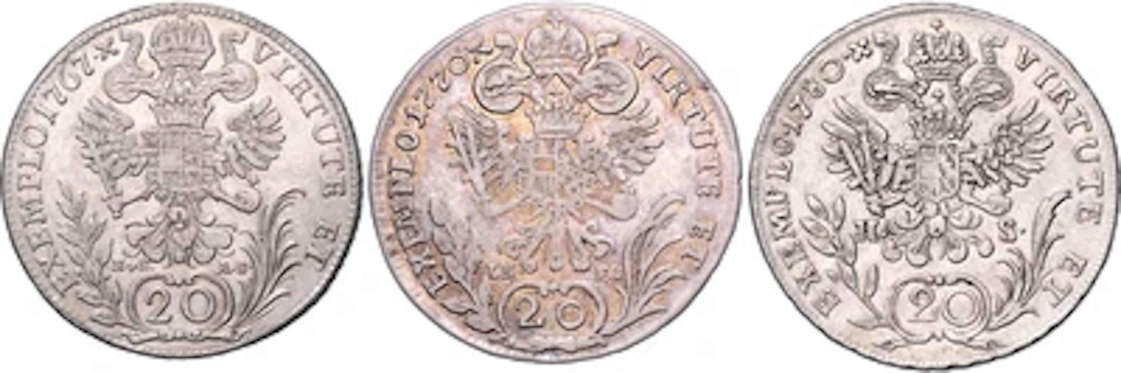 Josef II.- Münzstätten Prag, Karlsburg und Nagybanya