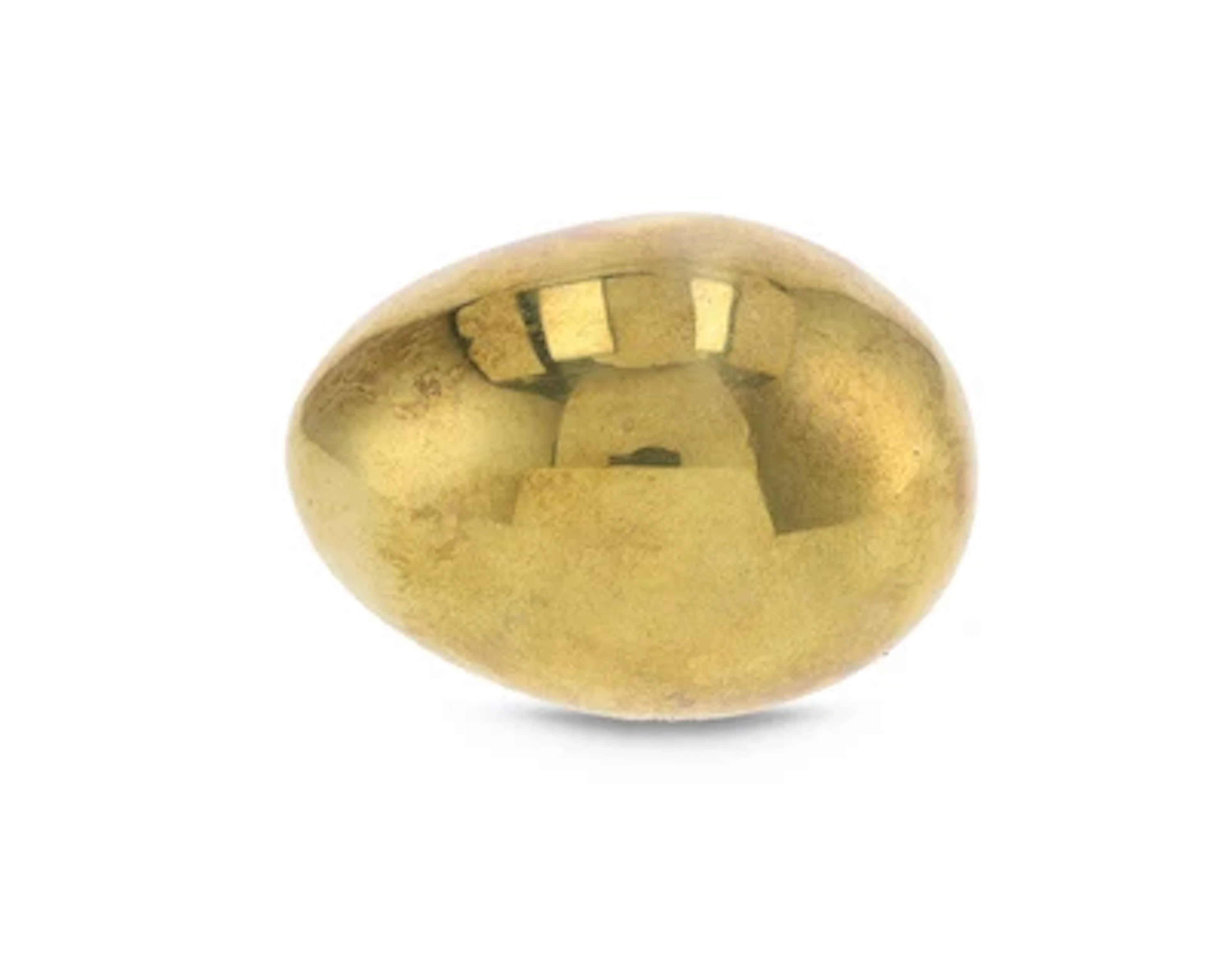 An 'Egg' paperweight, model number 4867, Carl Auböck III, Vienna, c. 1950