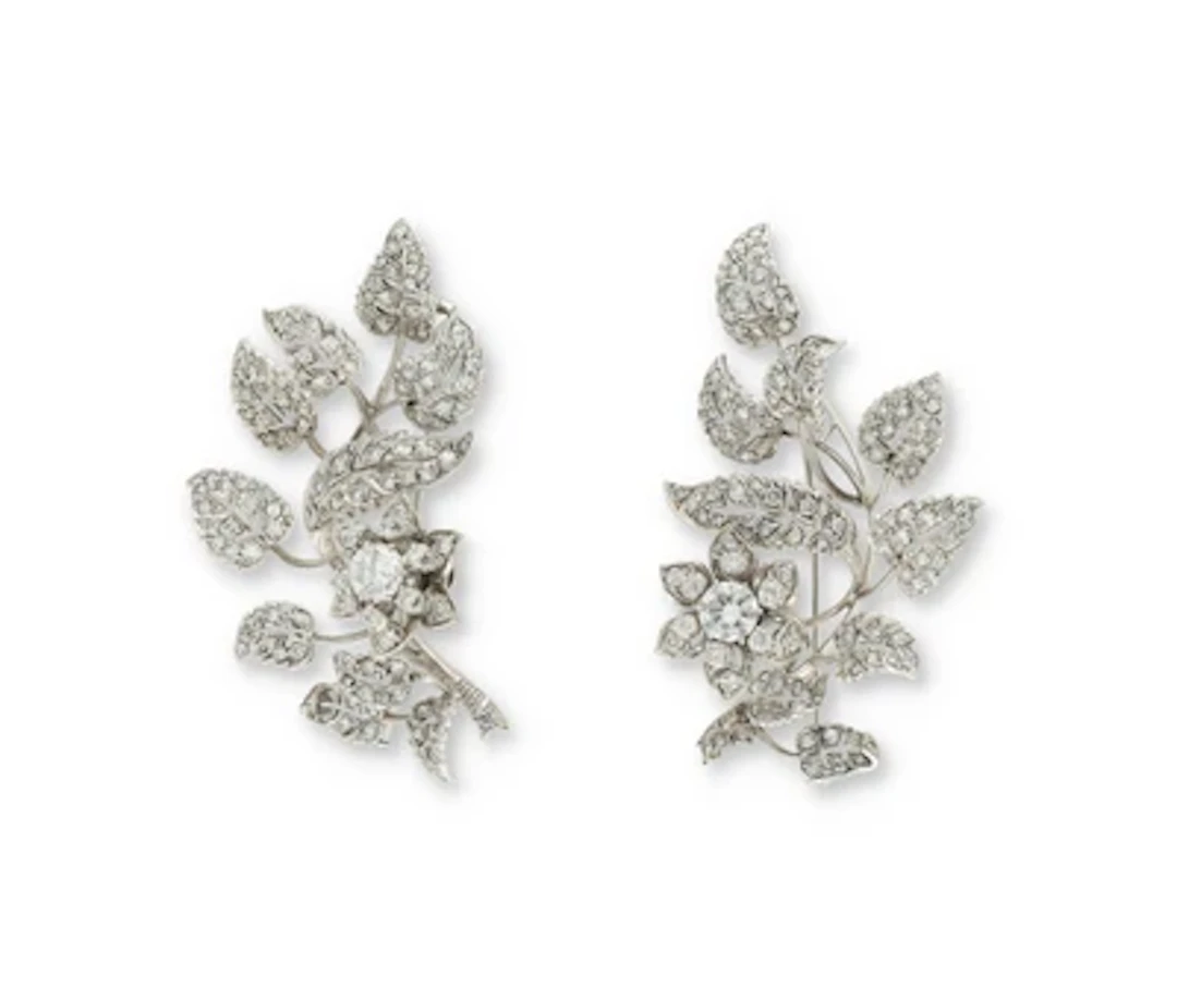 2 Trembleuse Diamantbroschen zus. ca. 3 ct