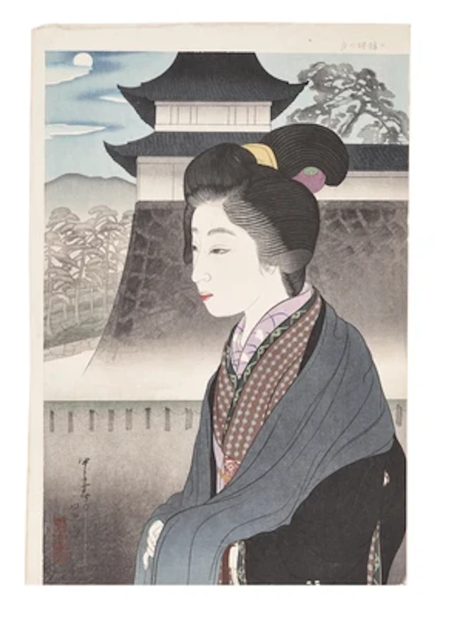 Miki Suizan (1887-1957) Nijojo no Tsuki