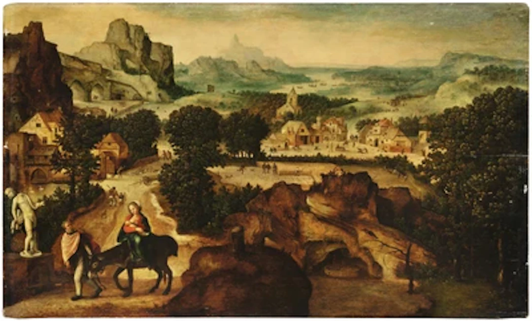 Herri met de Bles and Assistant - Attributed to Lambert Suavius