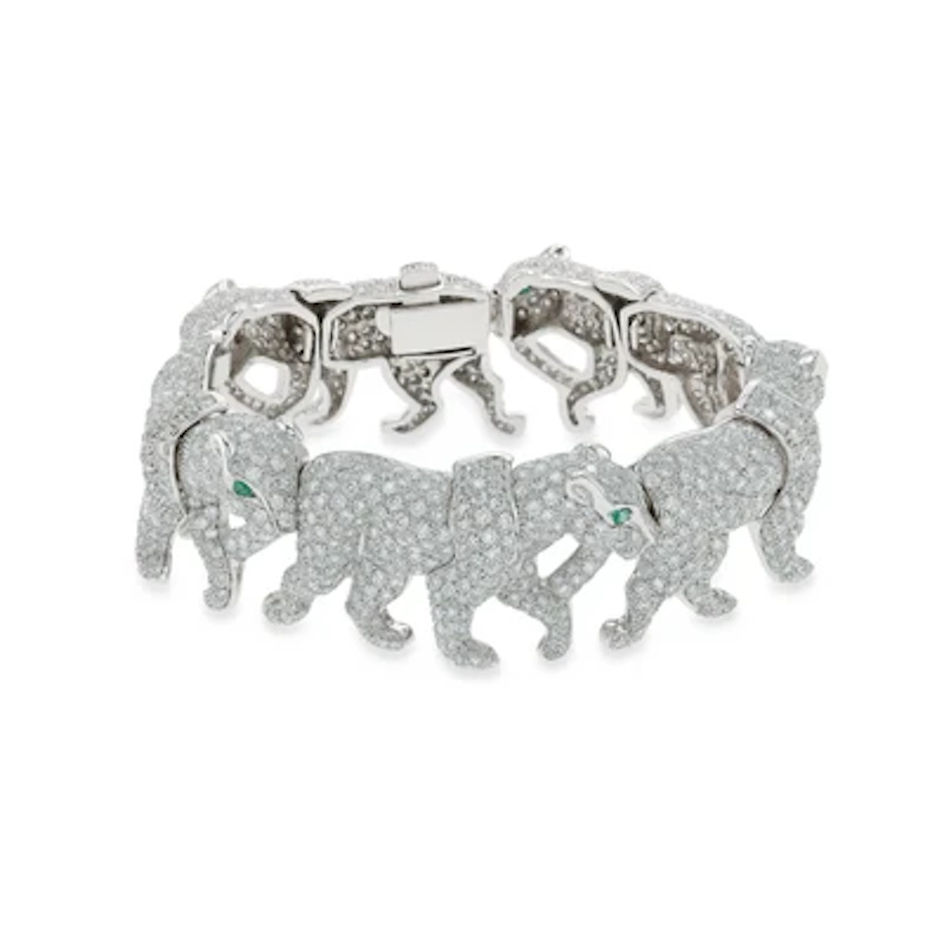 Panther diamond bracelet, approx. 14.00 ct
