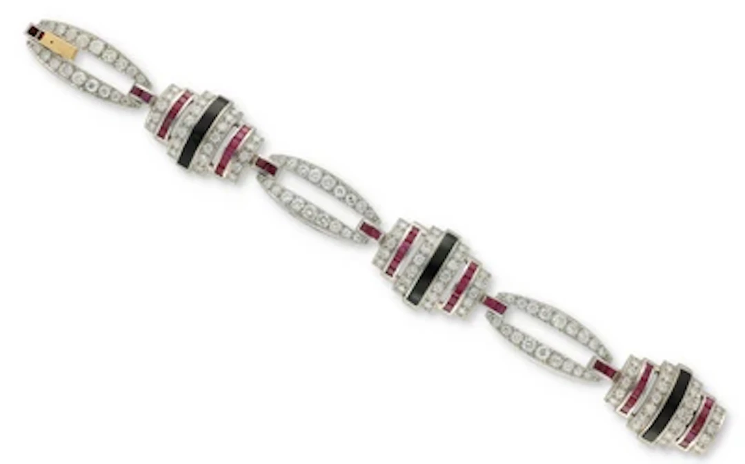 Brillant Rubin Armband
