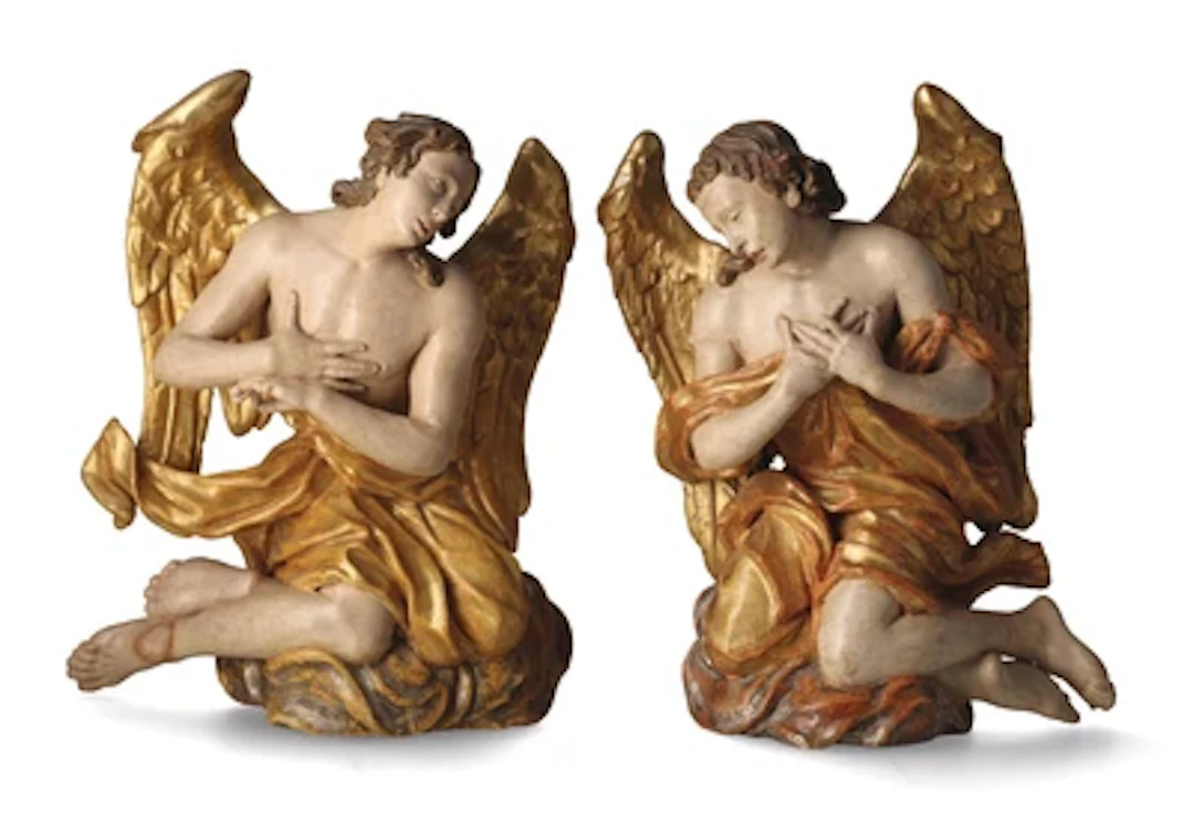 A Pair of Baroque Angels, Upper Austria/Salzburg, c. 1700–1720