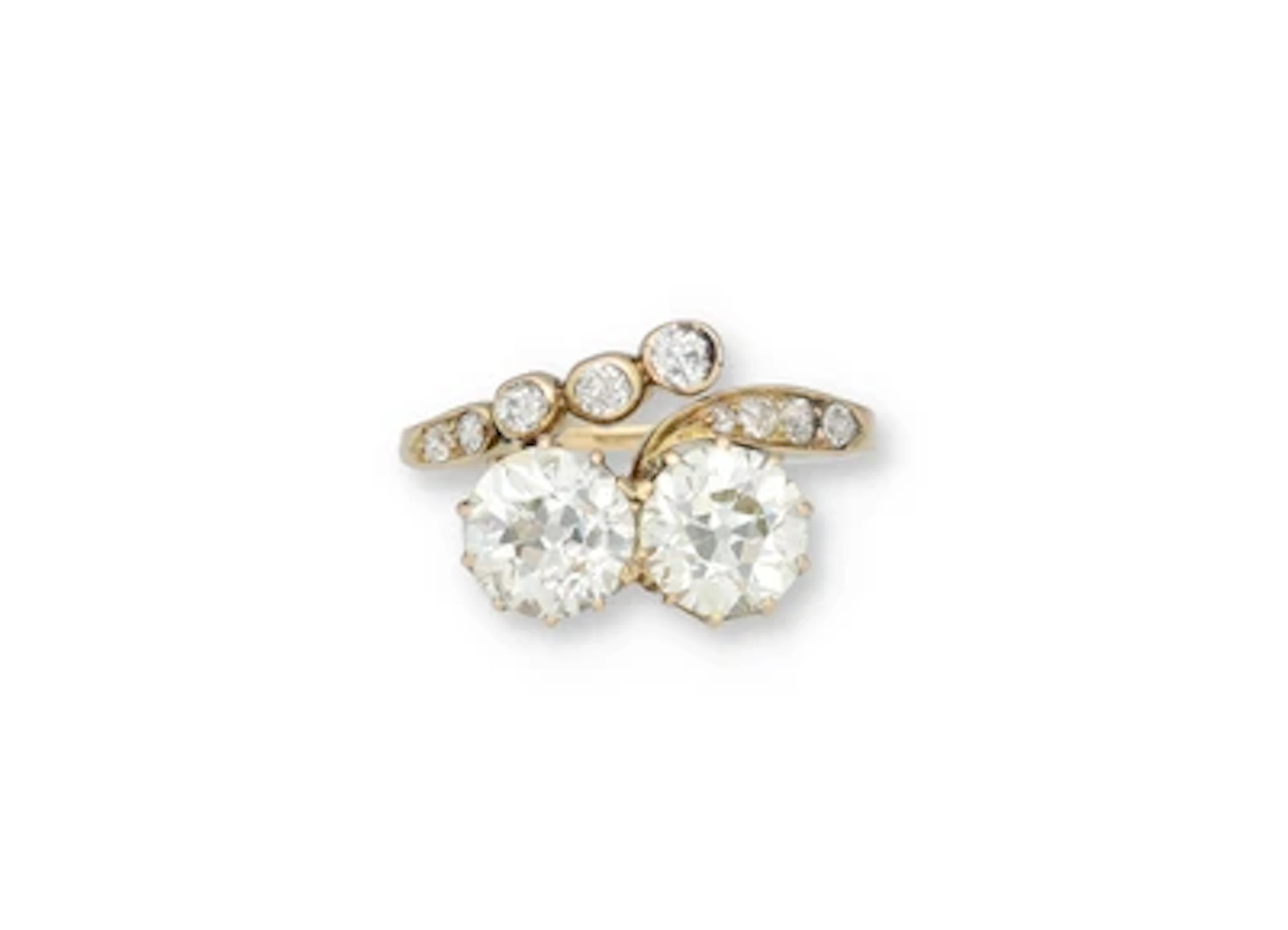 Diamantring zus. ca. 3 ct aus Europäischem Adelsbesitz