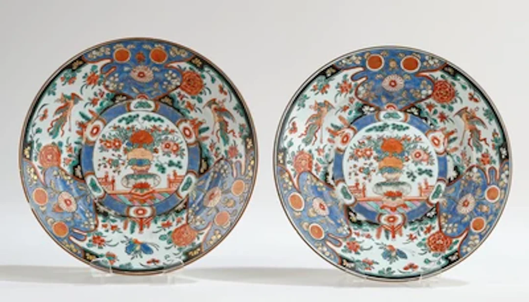 Zwei Imari Teller, China, 18. Jh.