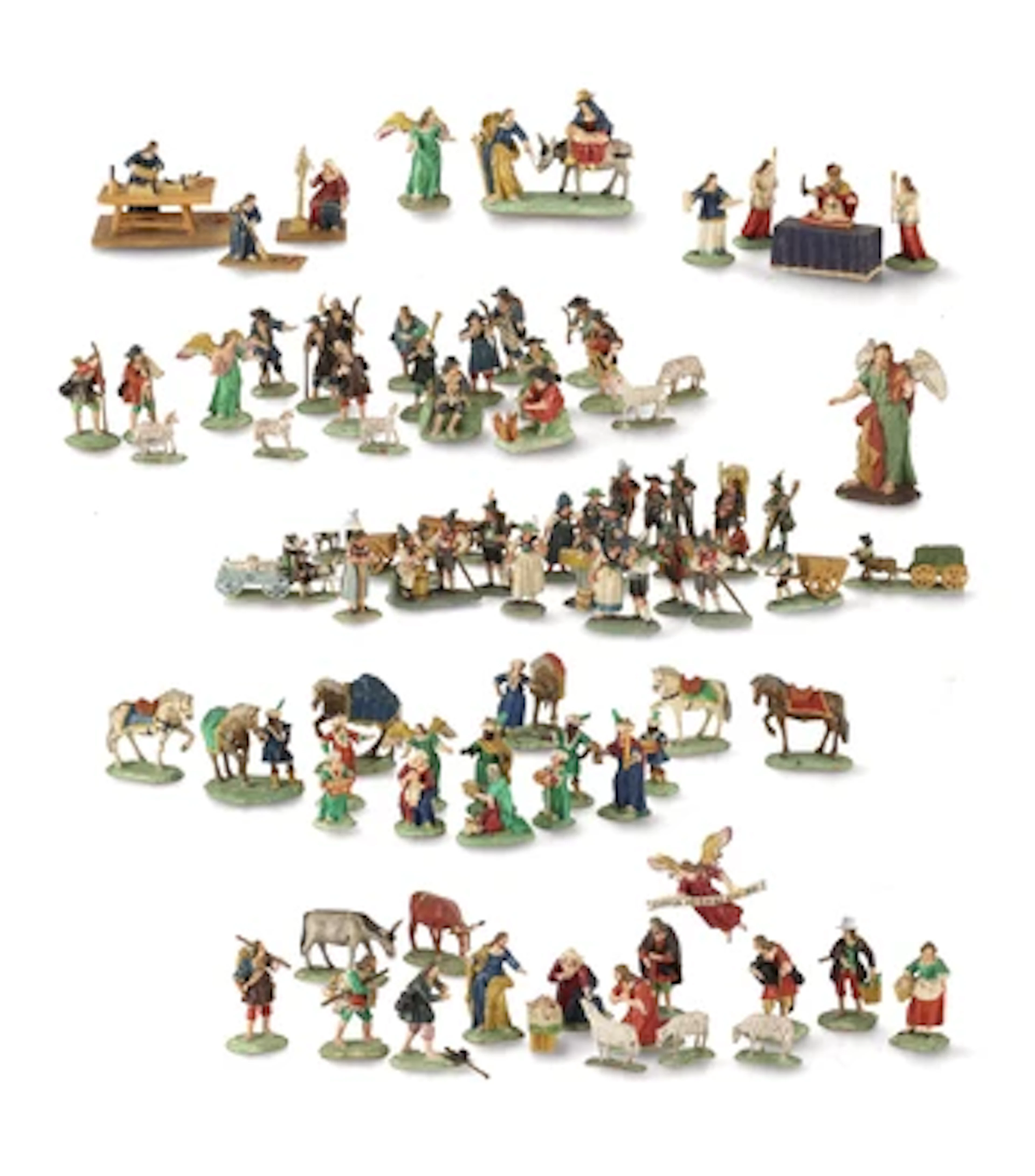 The Probst Family of Nativity Carvers, Sterzing – 88 Nativity Figures