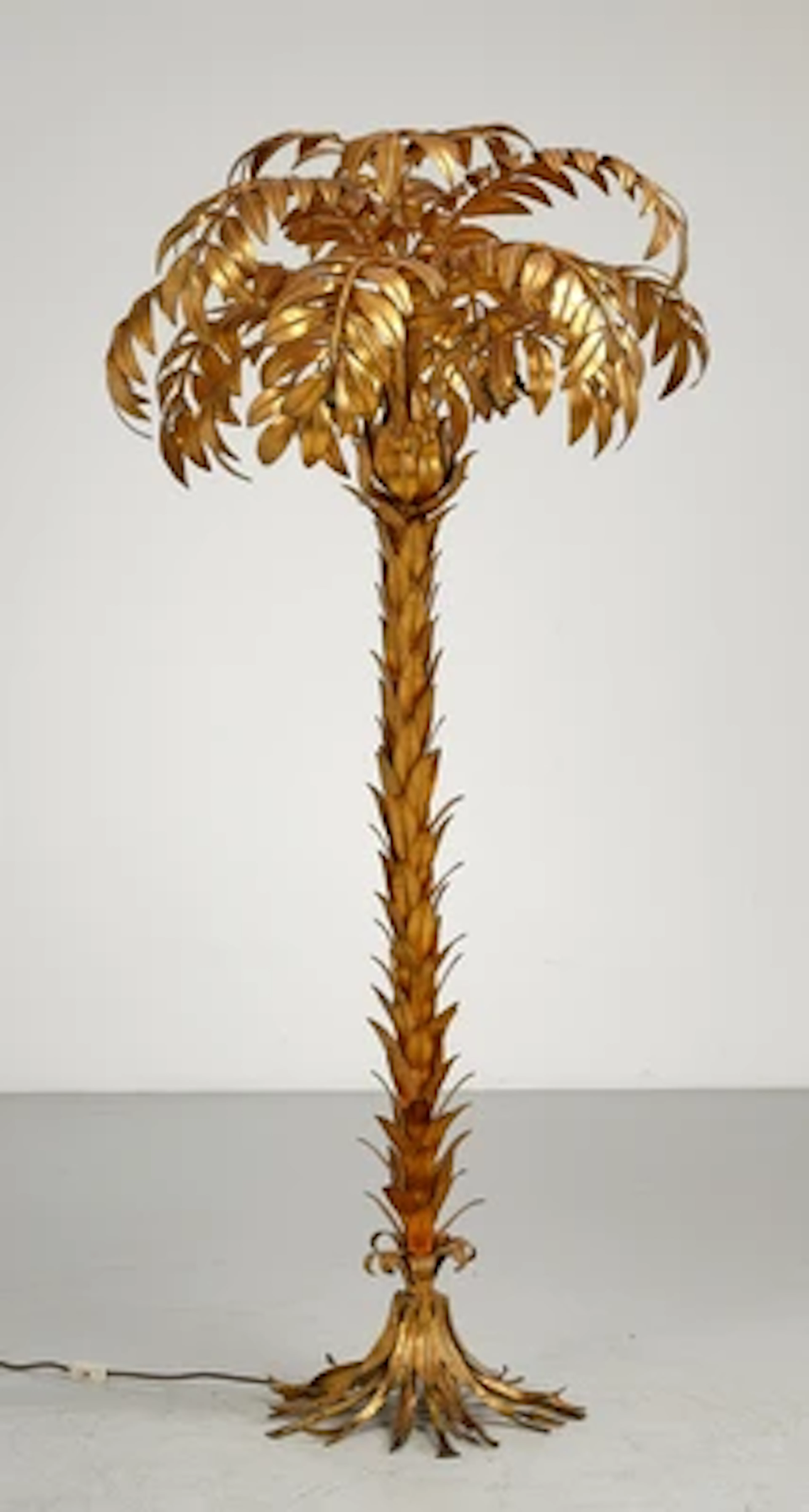 Große Stehlampe / Palmenlampe, Hans Kögl