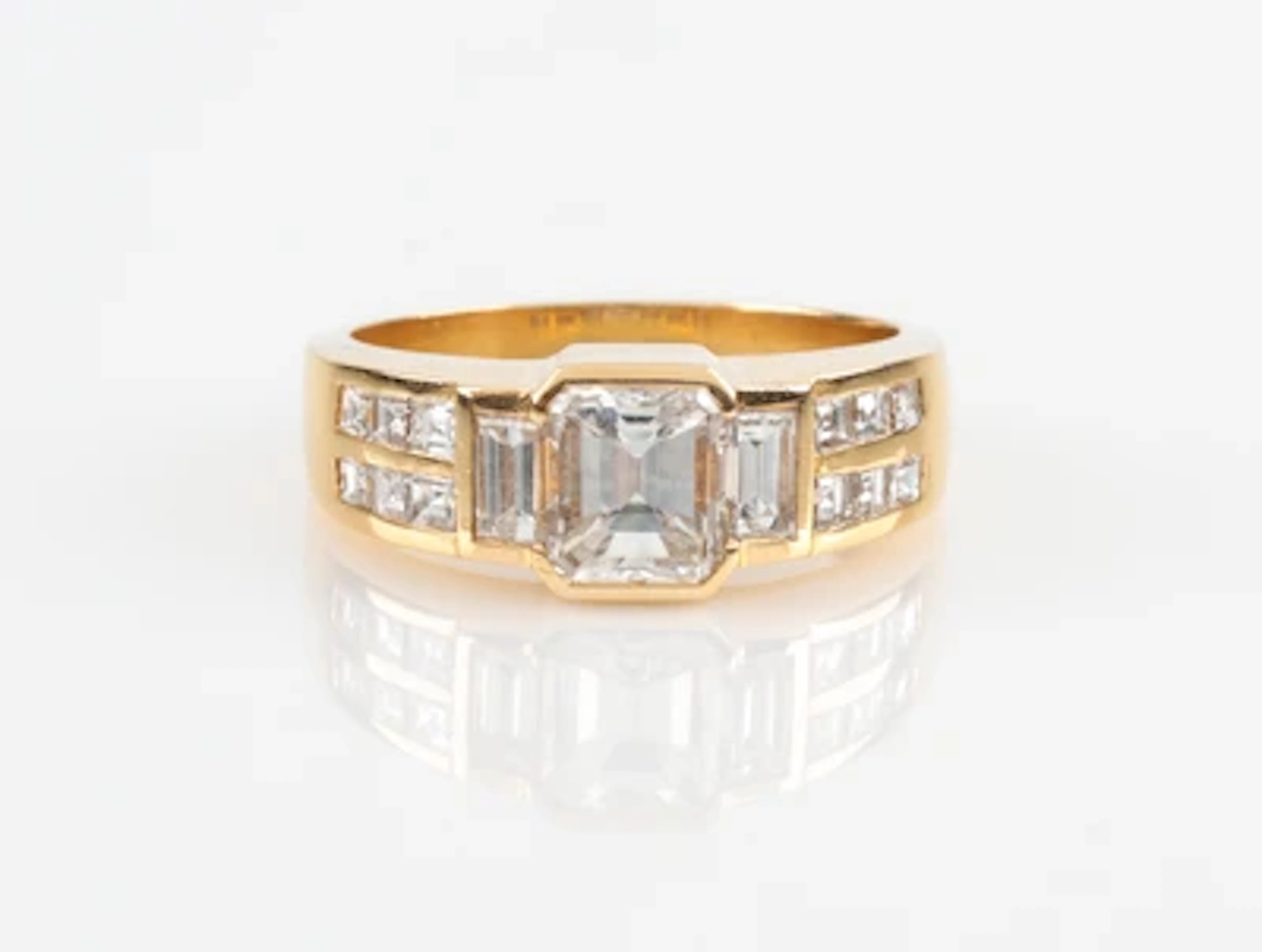 Diamant Damenring zus. ca. 1,80 ct
