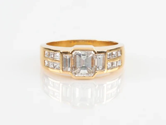 Diamant Damenring zus. ca. 1,80 ct