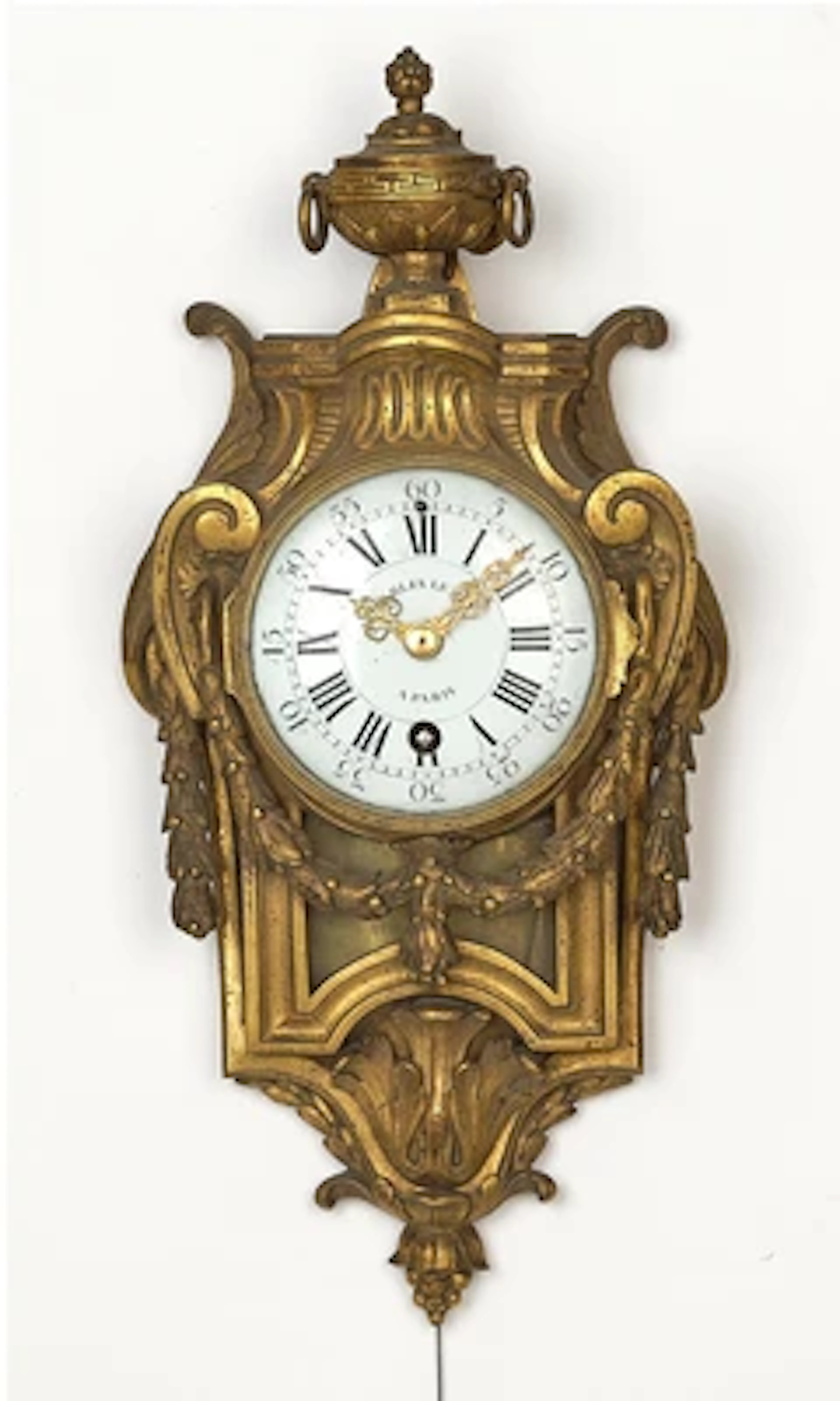 Kleine Louis XVI Ormolu Carteluhr "Charles Le Roy à Paris, Osmond"