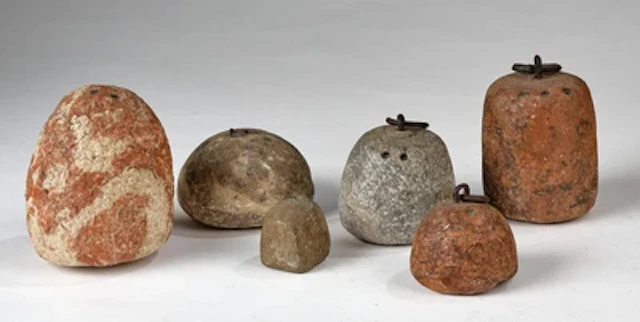 Sechs Steingewichte aus der Sammlung Dr. Eiselmayr