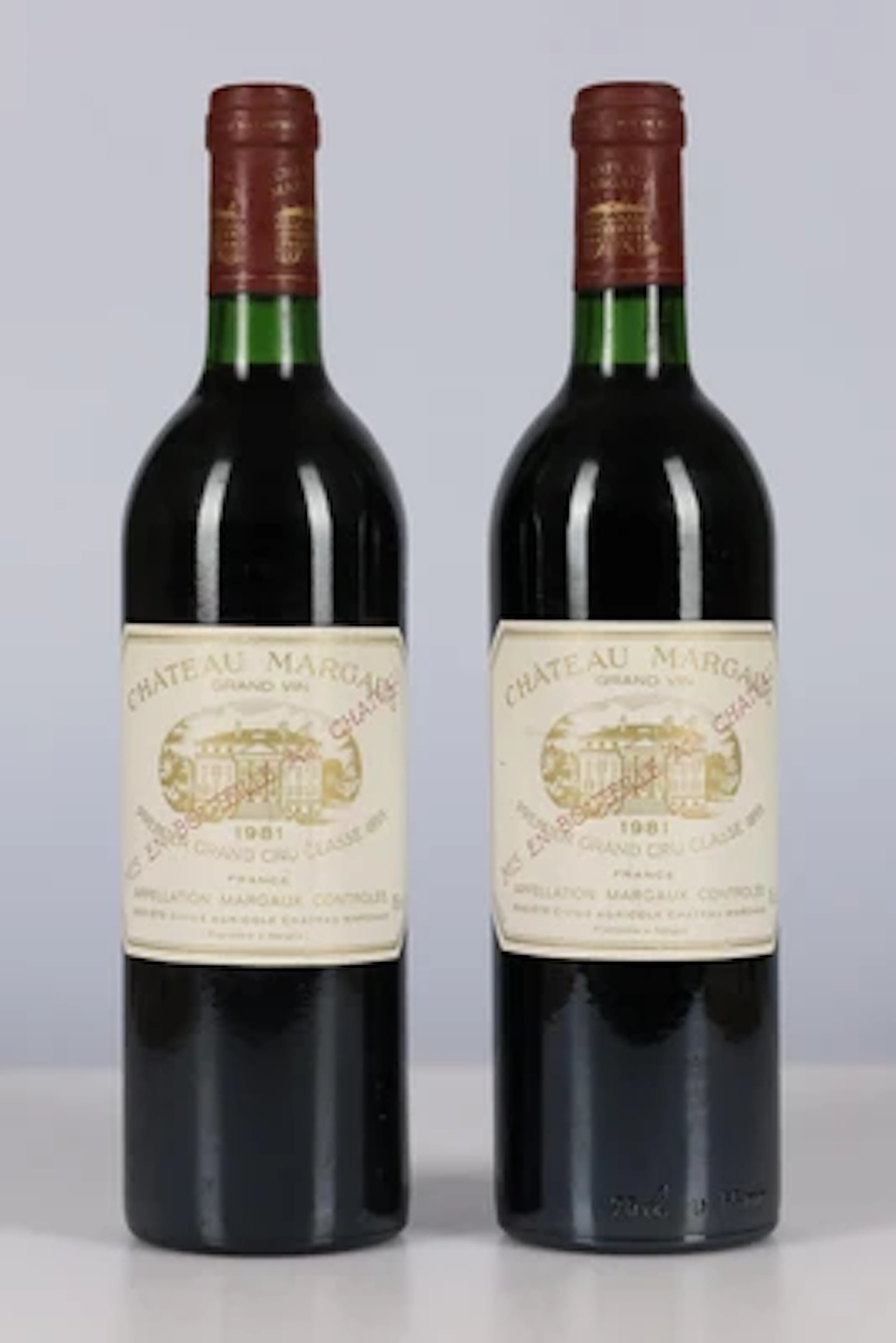 1981 Château Margaux, Bordeaux, 95 Wine Spectator-Punkte, 2 Flaschen