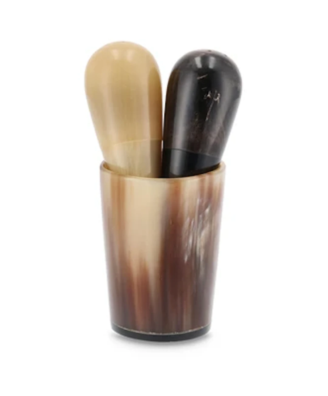 A salt and pepper set, model number 4290, Carl Auböck II, Vienna, c. 1952