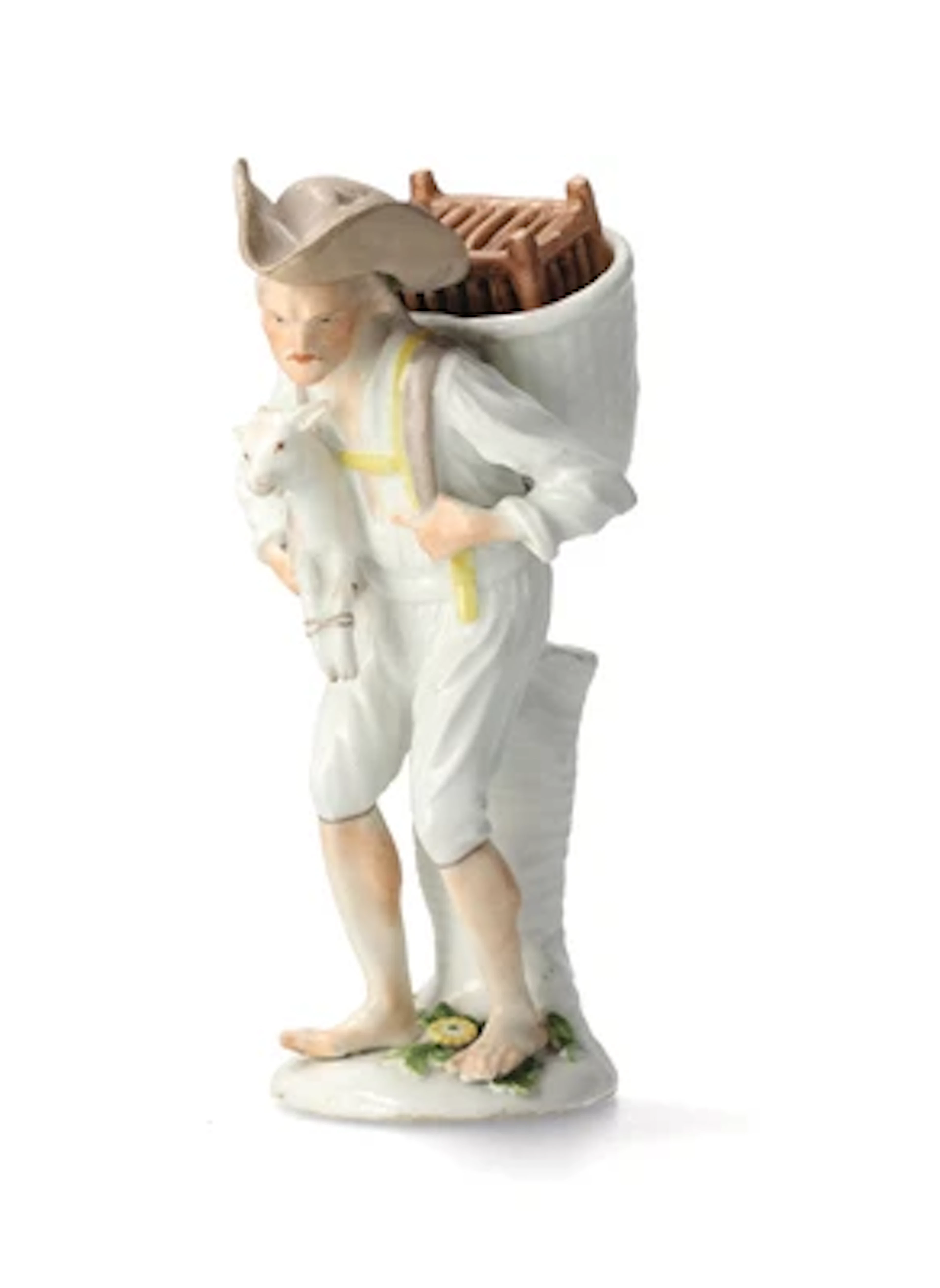 A Peasant with a Basket, from the ‘Cris de Paris’ Series, Meissen, c. 1740