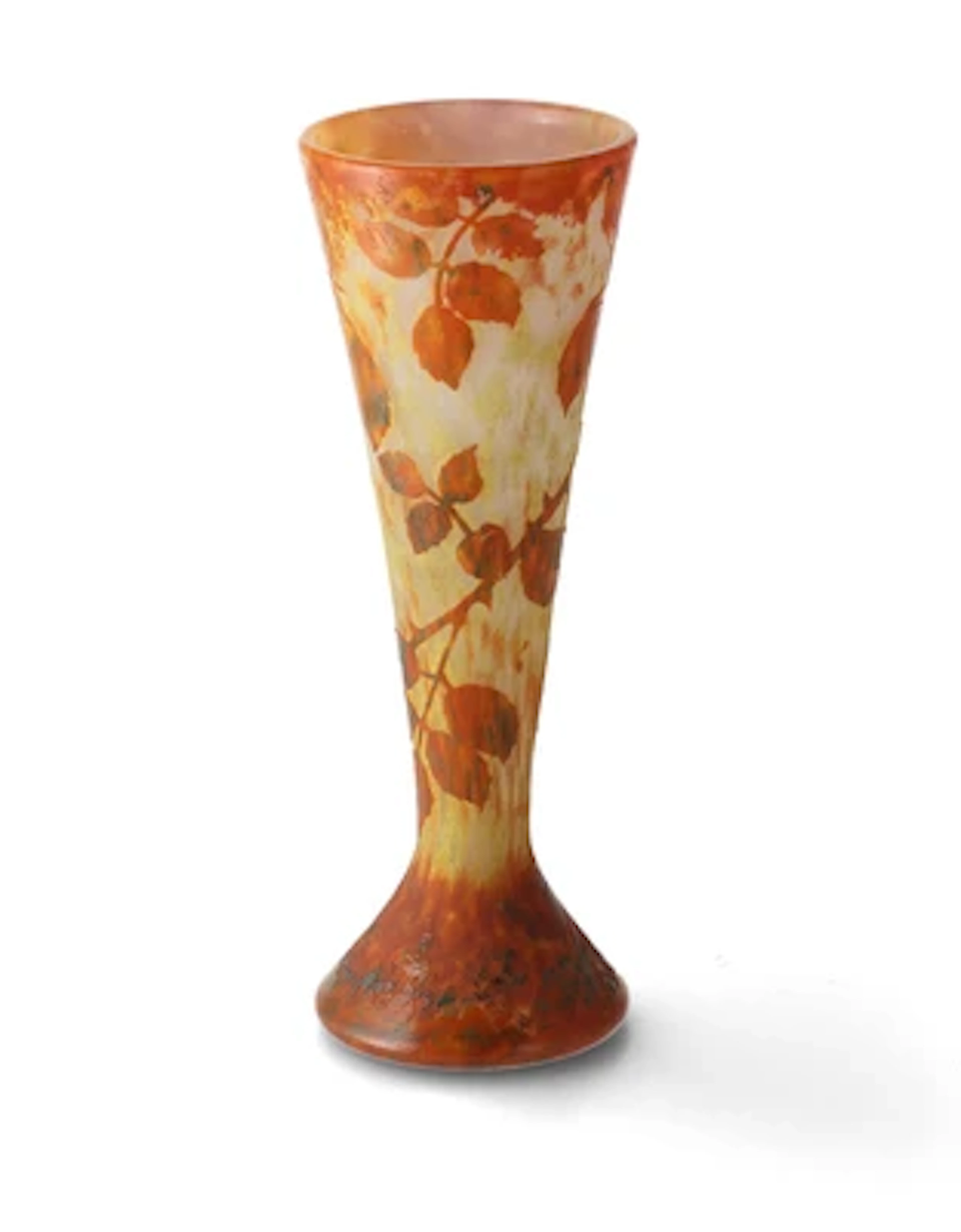 A vase with autumnal beech branches, Daum, Nancy, c. 1899
