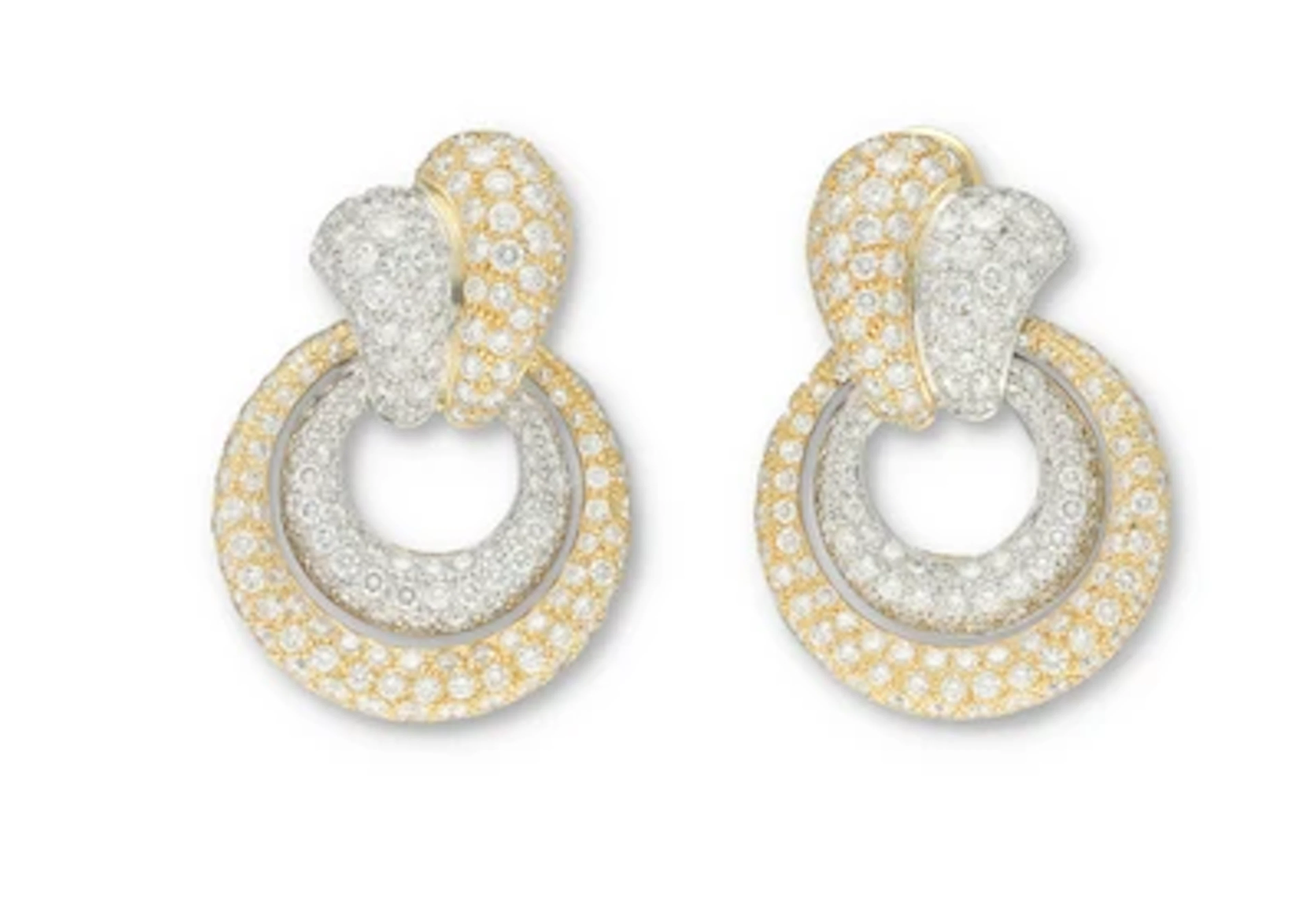 Brillant Ohrhänger zus. ca. 6,50 ct