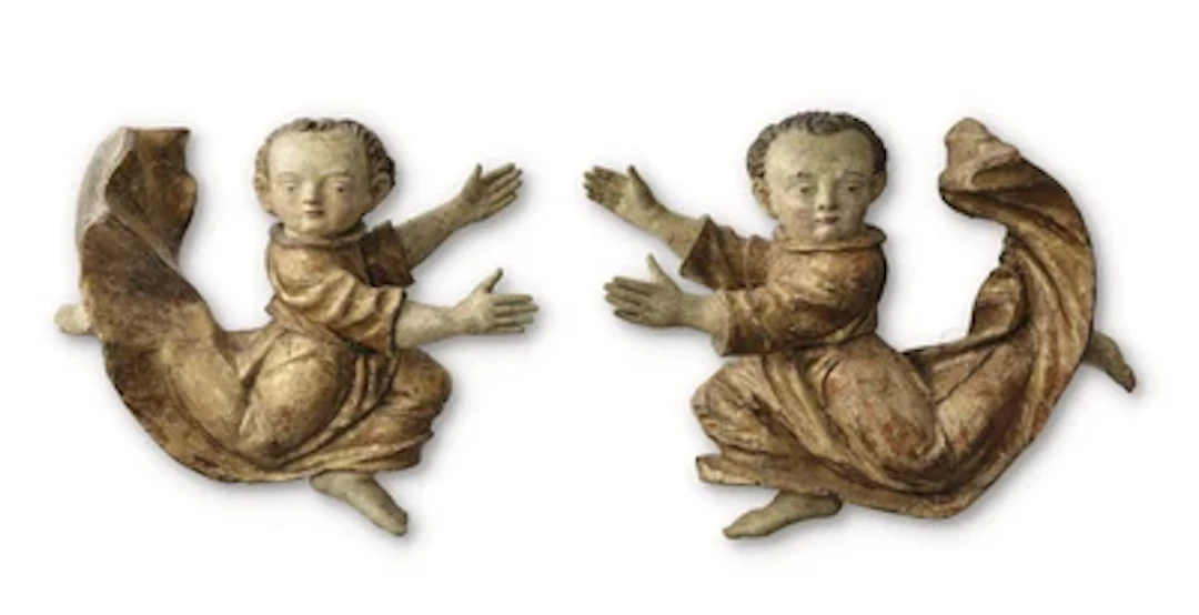 A Pair of Hovering Putti, c. 1500–1520