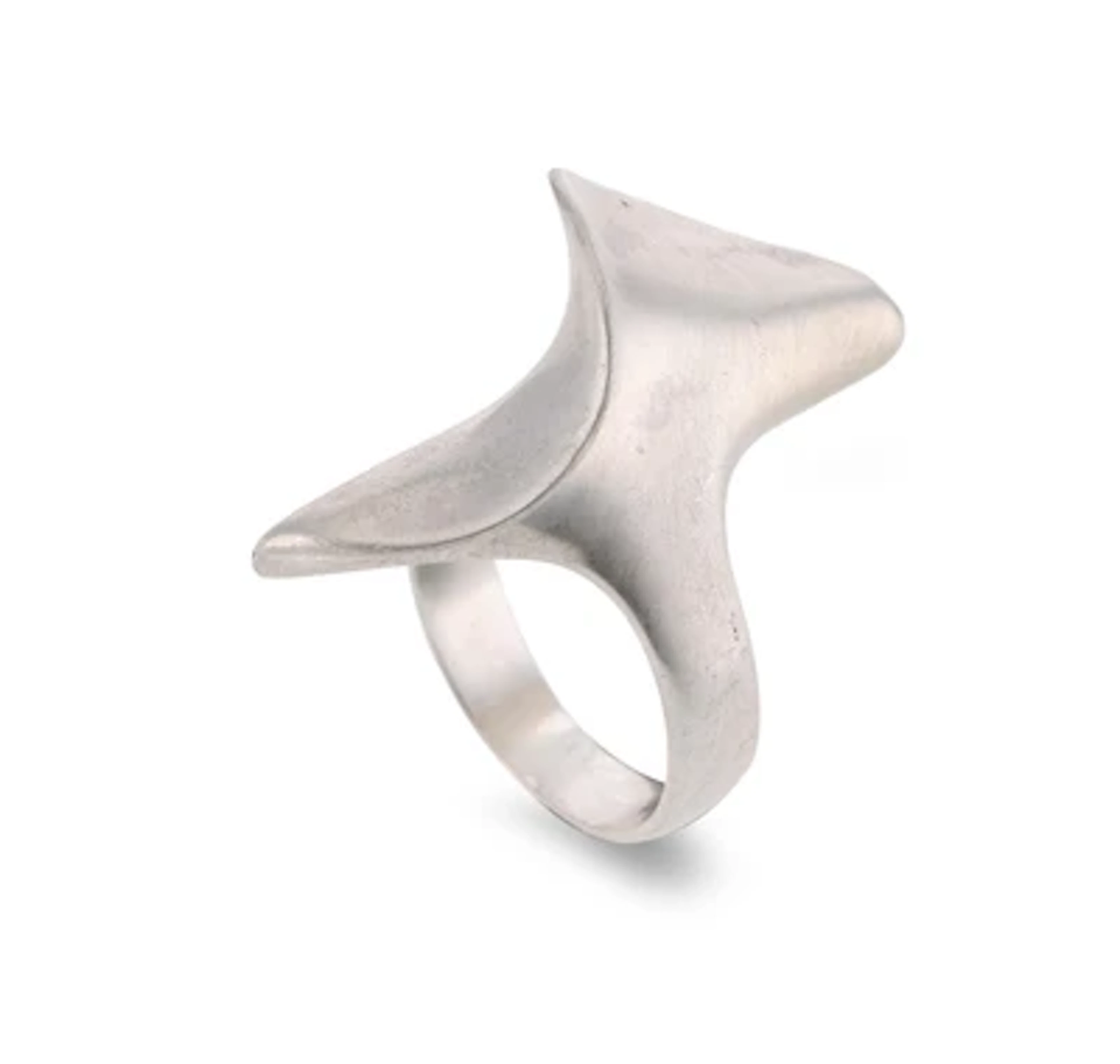 A Modernist-style sterling silver ring, Denmark, c. 1960
