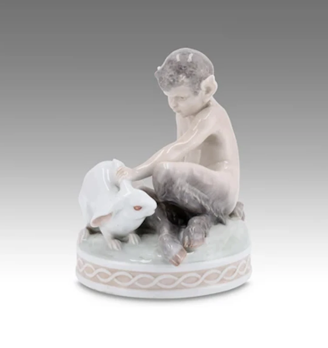 Christian Thomsen, a faun with hare, model number 439, executed by