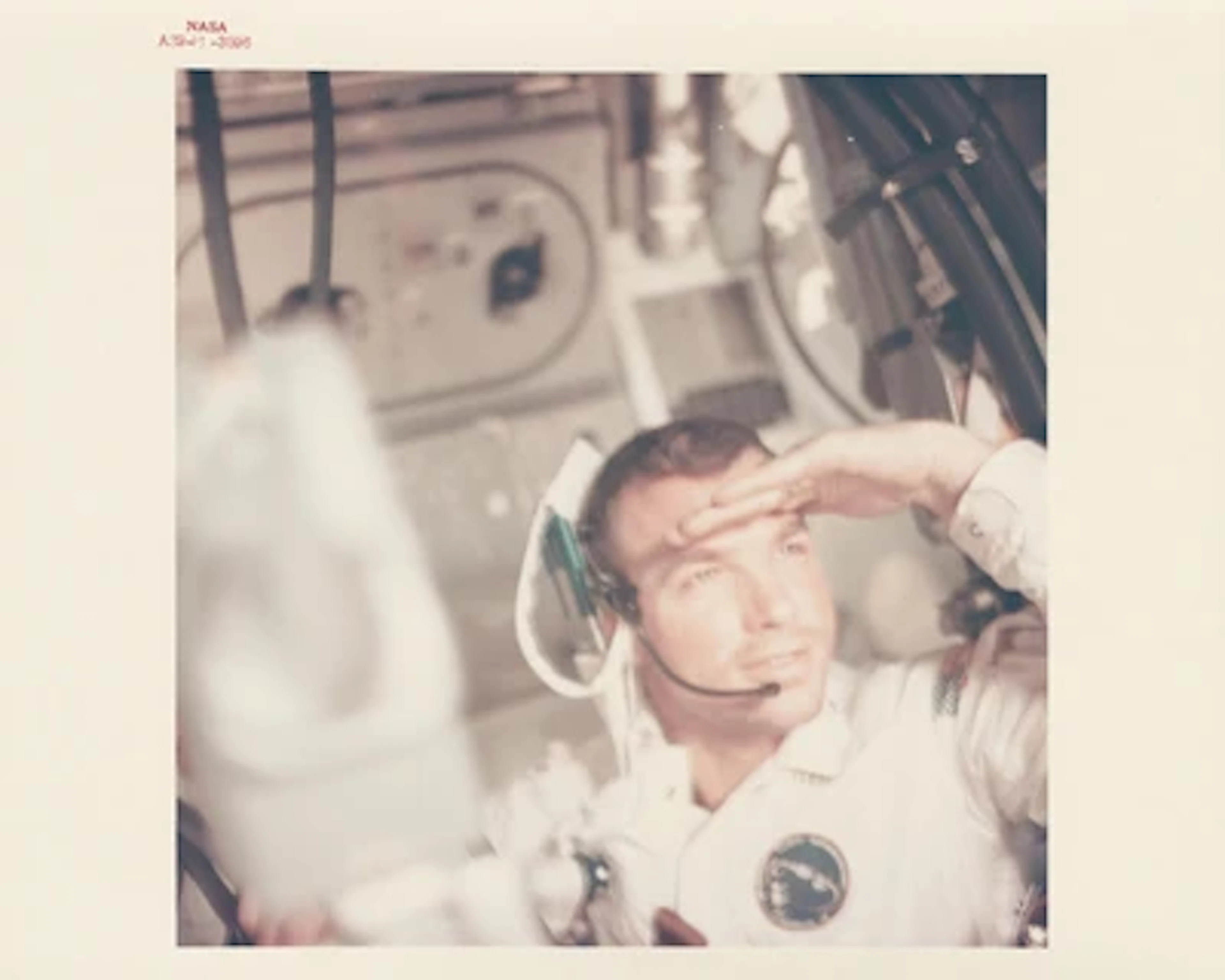APOLLO 9 - Space Portrait: David Scott Bathed in the Sunlight of Space