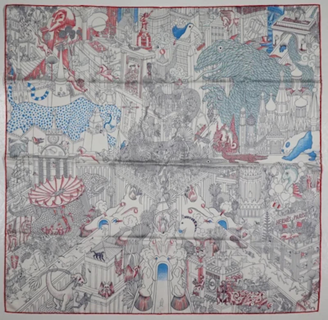 Hermès Tuch "Animapolis"