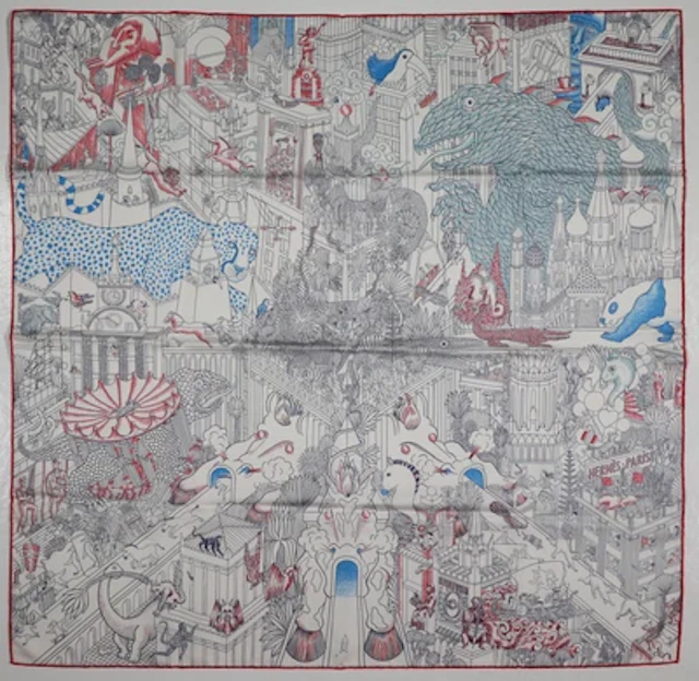 Hermès Tuch "Animapolis"