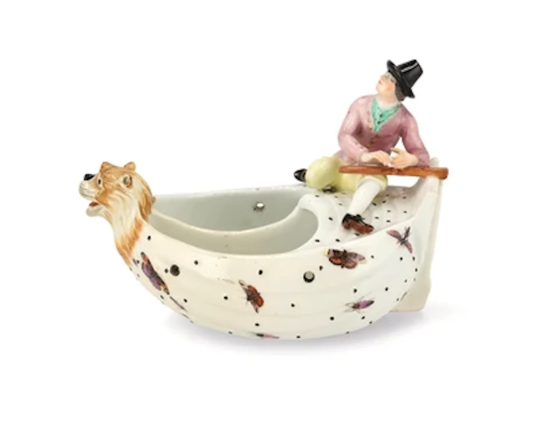 A Spice Vessel in the Form of a Ship, Meissen, c. 1745