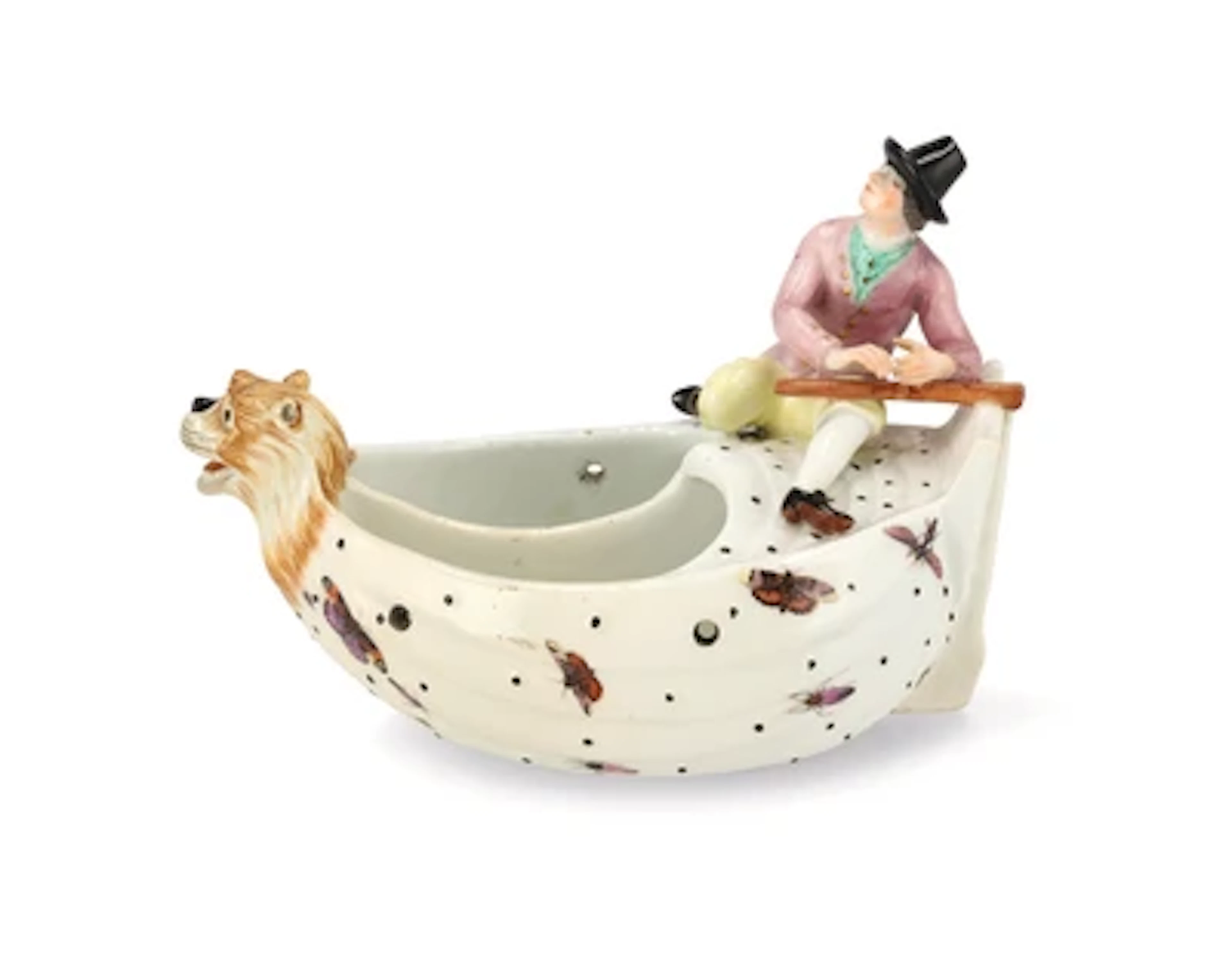 A Spice Vessel in the Form of a Ship, Meissen, c. 1745