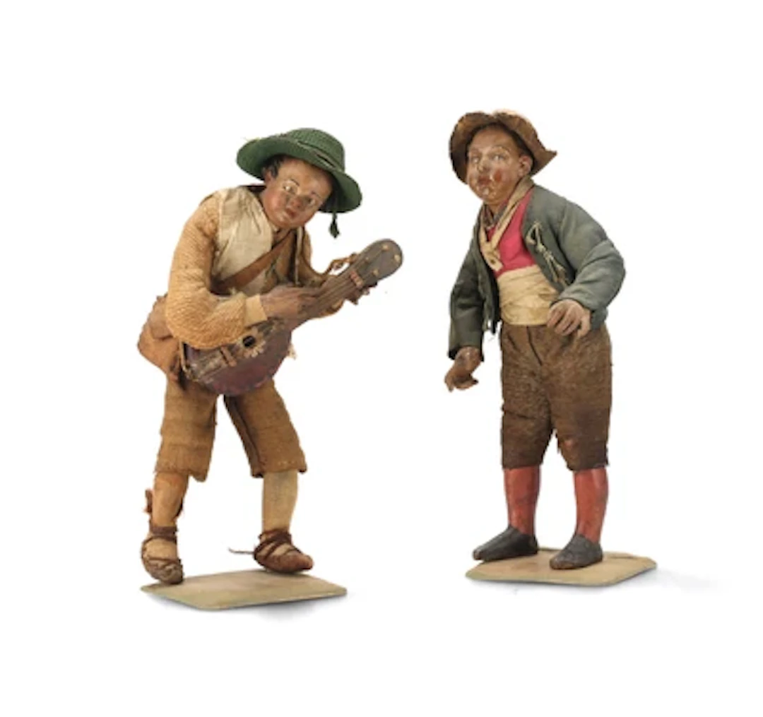 Two Neapolitan Nativity Figures, 18th Century