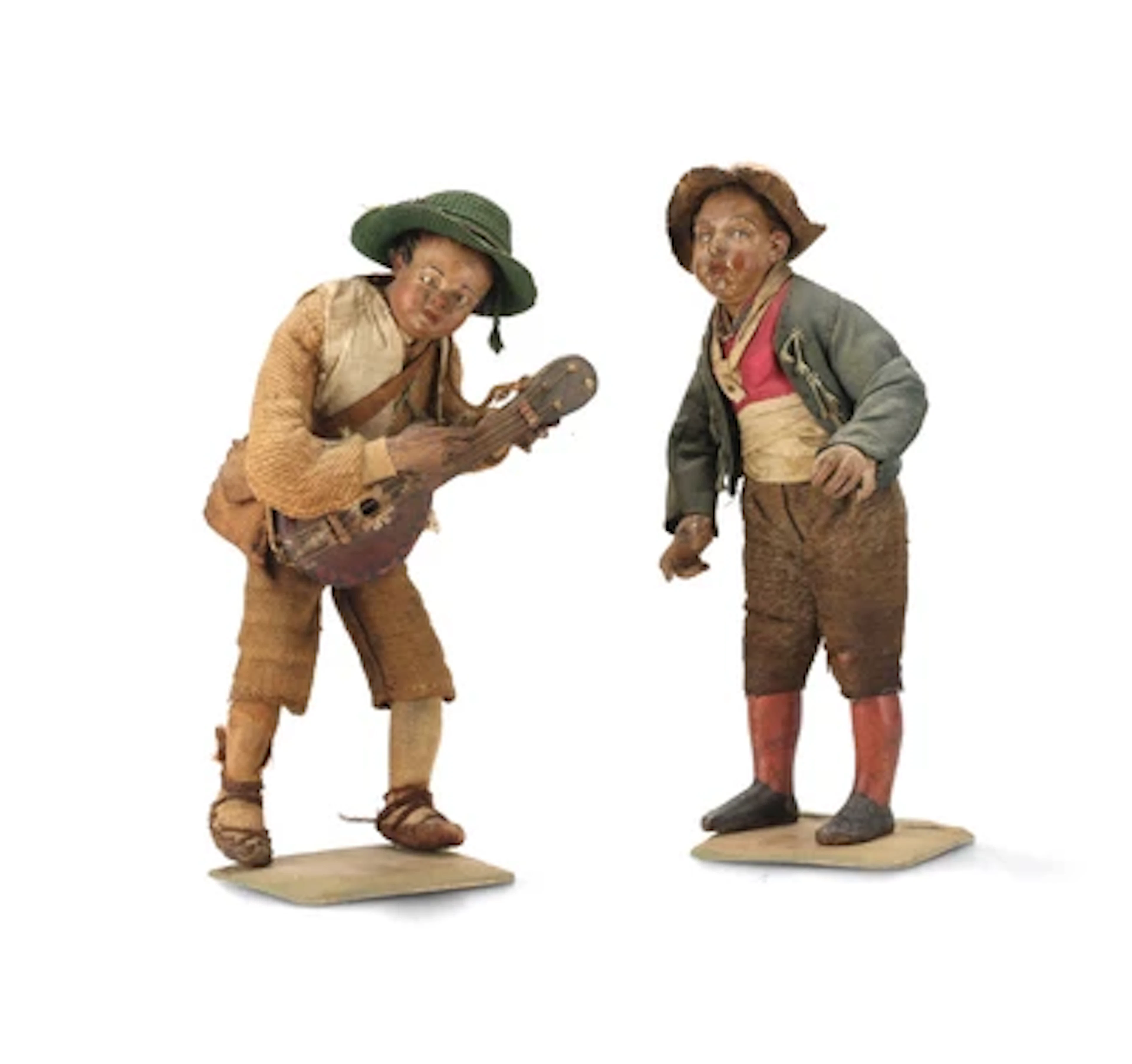 Two Neapolitan Nativity Figures, 18th Century