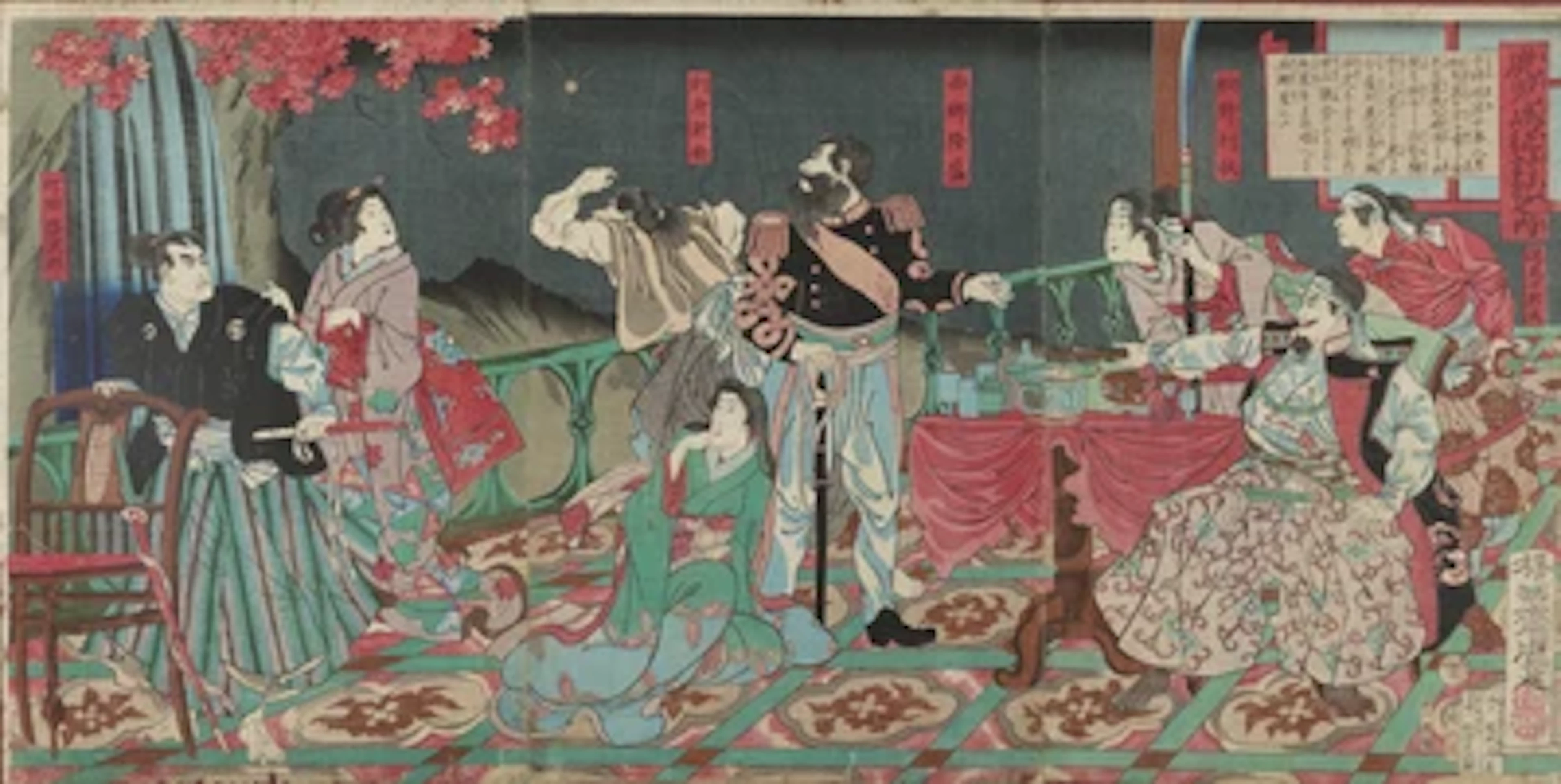 Toyohara Chikanobu (1838- 1912), Saigo to hanran-gun no shidosha