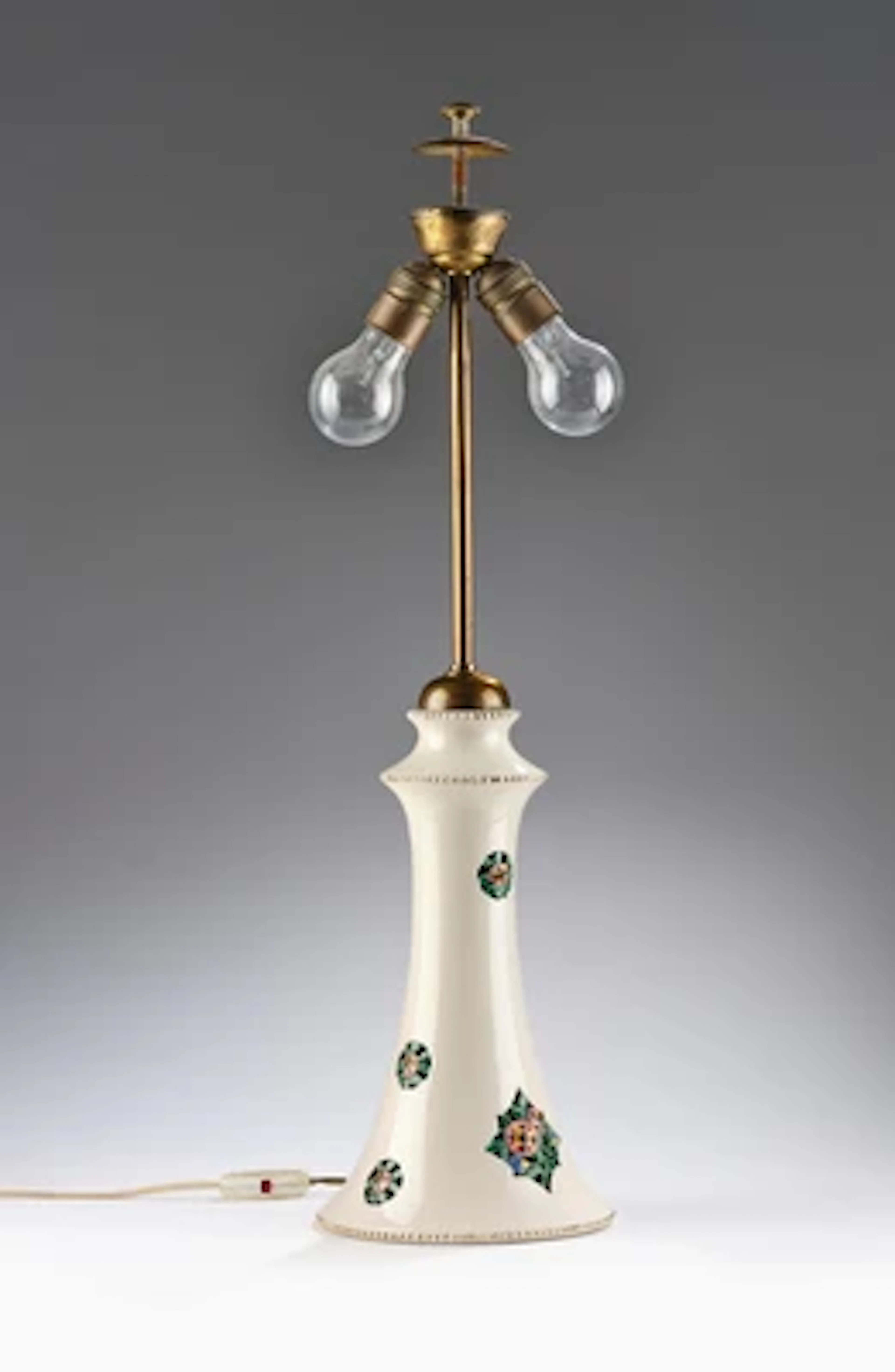 Michael Powolny, a tall lamp base, model number 785, Vereinigte Wiener