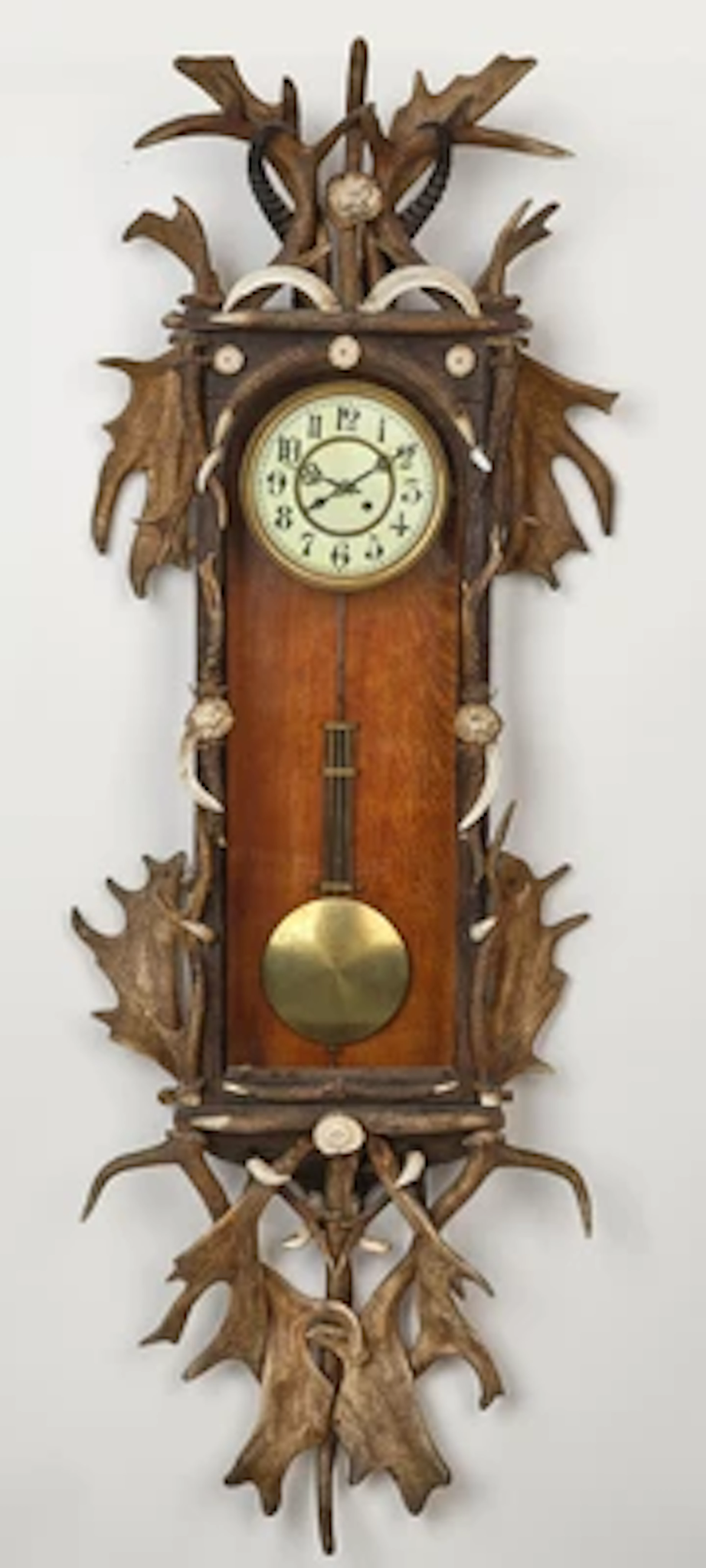 Historismus Jagdsalon Wandpendeluhr
