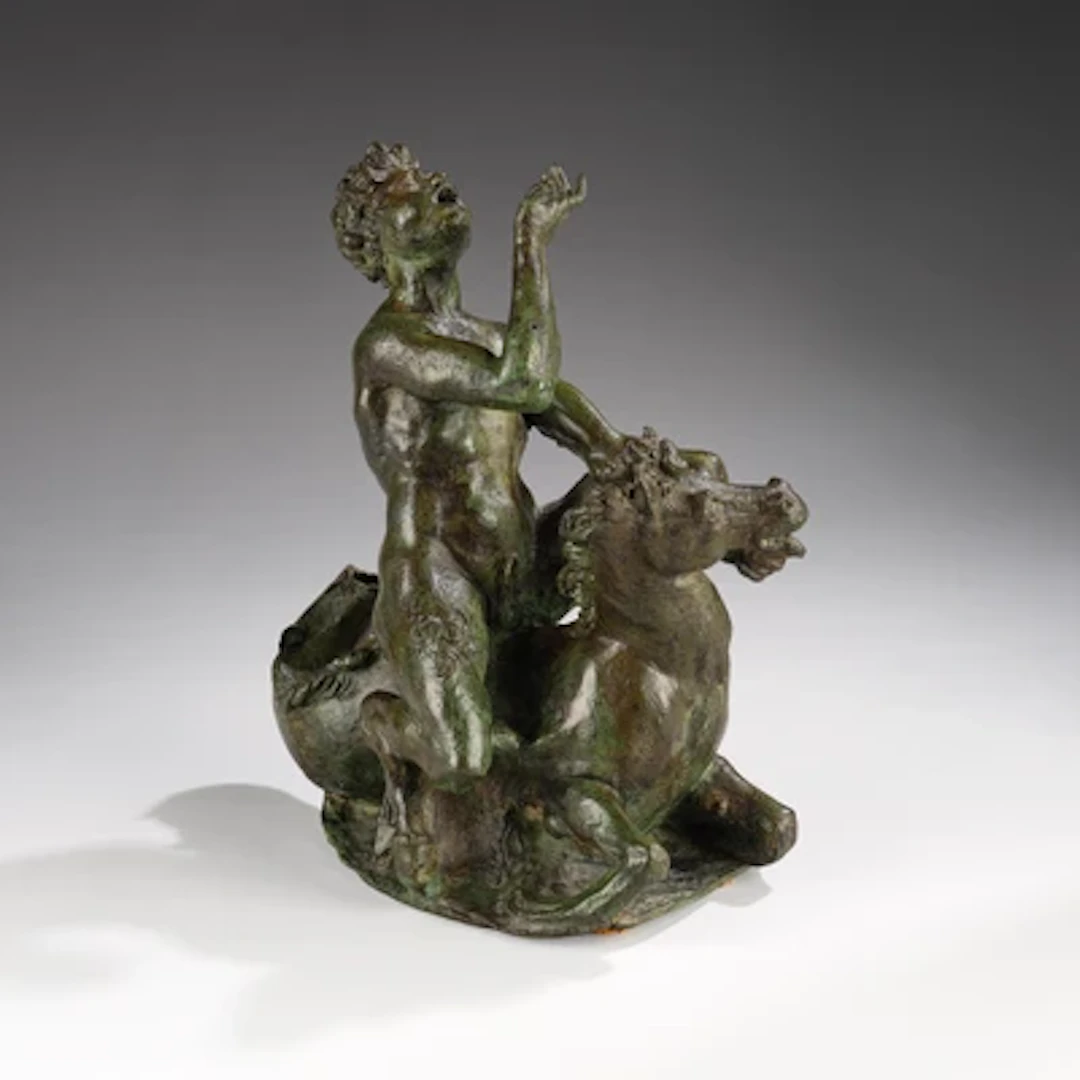 A Satyr Riding a Hippocamp, Northern Italy, Second Half of the 16th Century
