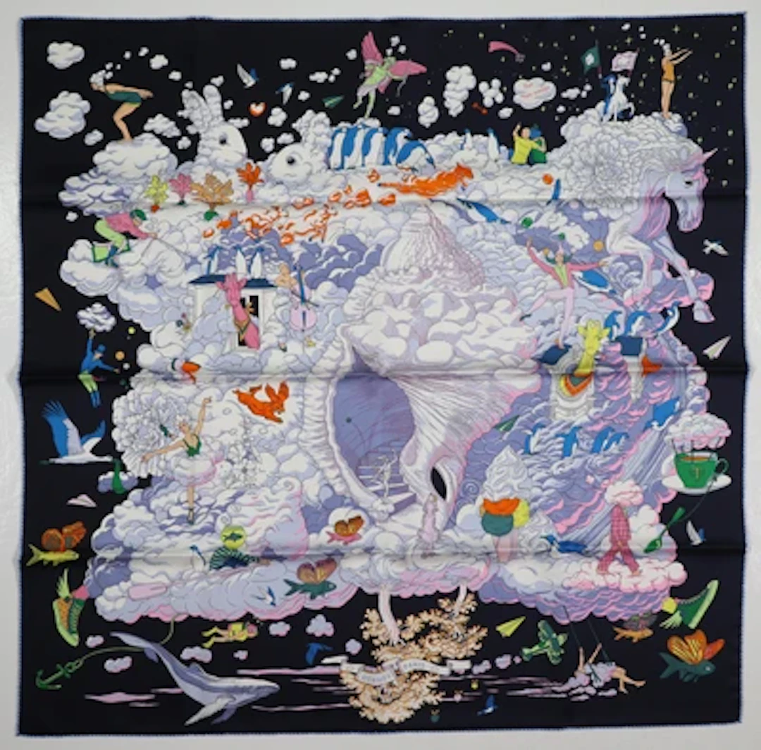Hermès Tuch "Sur mon nuage"