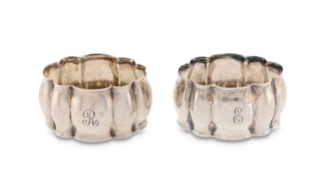 Two silver napkin rings, Alexander Sturm, Vienna, after May 1922