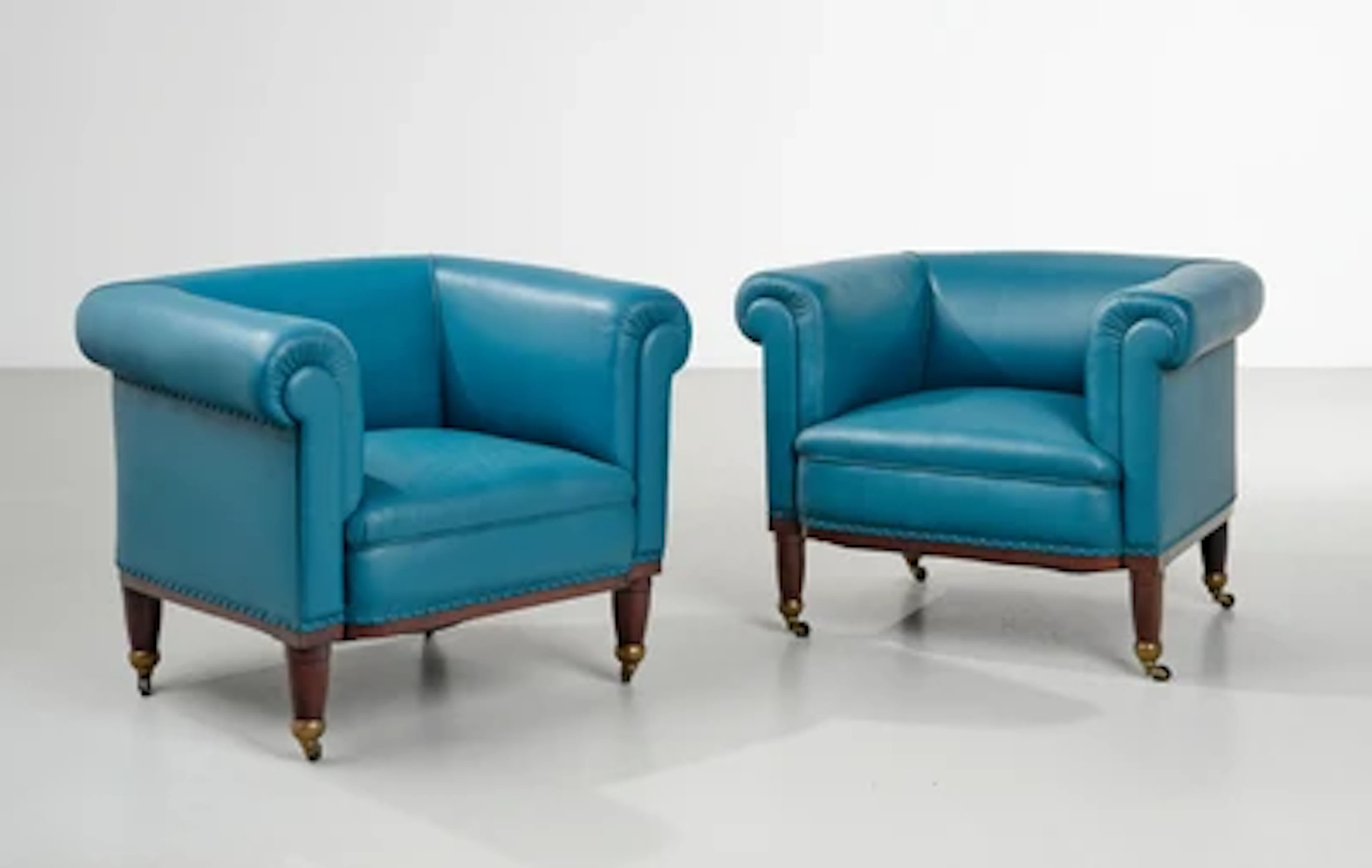 Adolf Loos, a pair of armchairs, for the apartment of Michael Leiss
