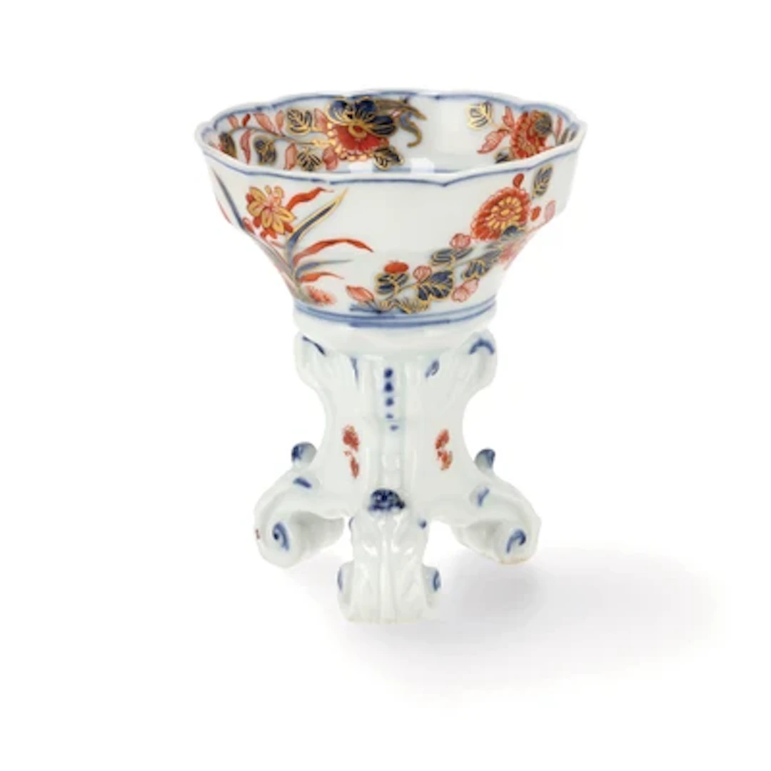 A Salt Cellar with Imari Decoration, Meissen, c. 1740