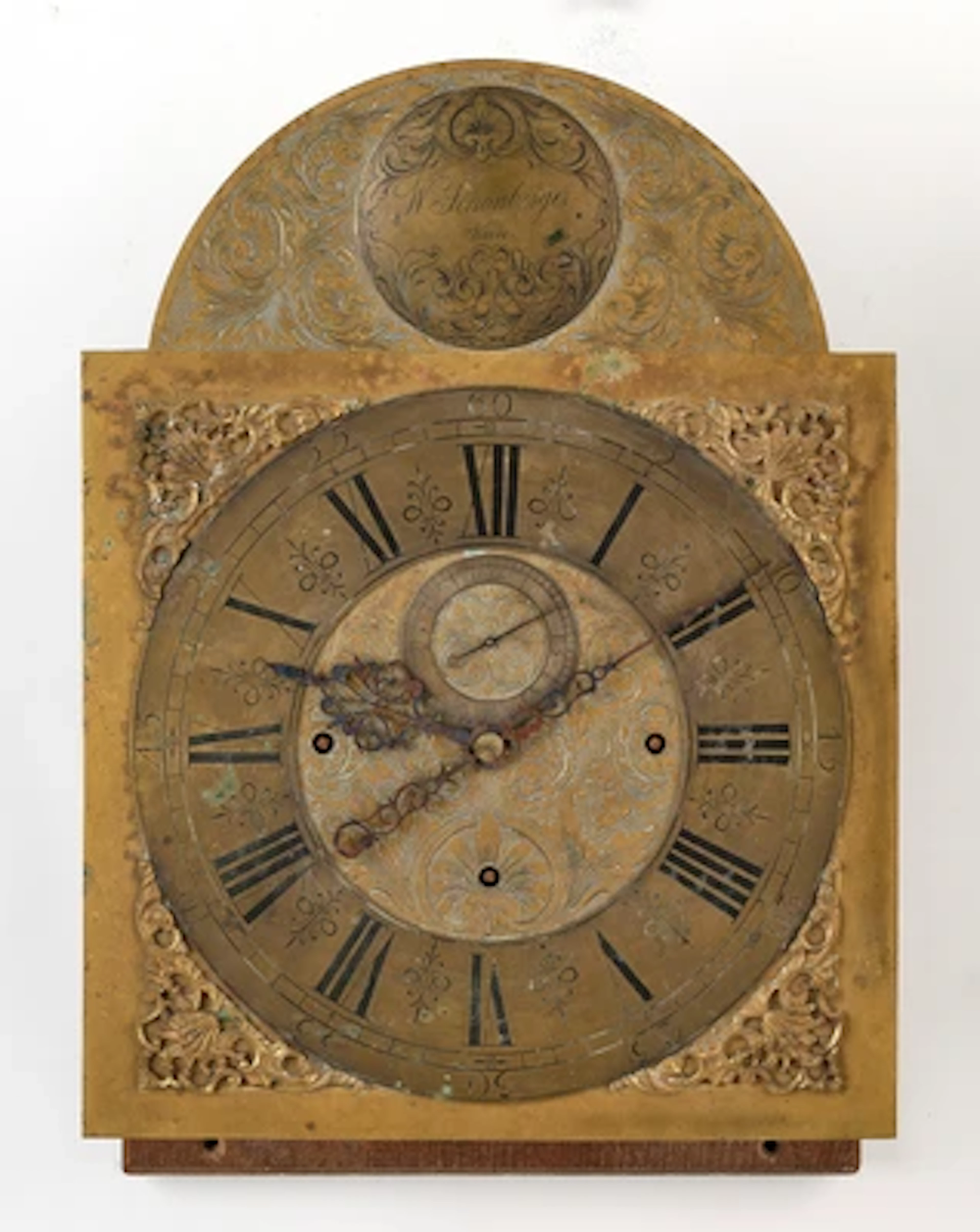 Wiener Historismus Bodenstanduhrwerk im Barockstil "W(enzel) Schönberger