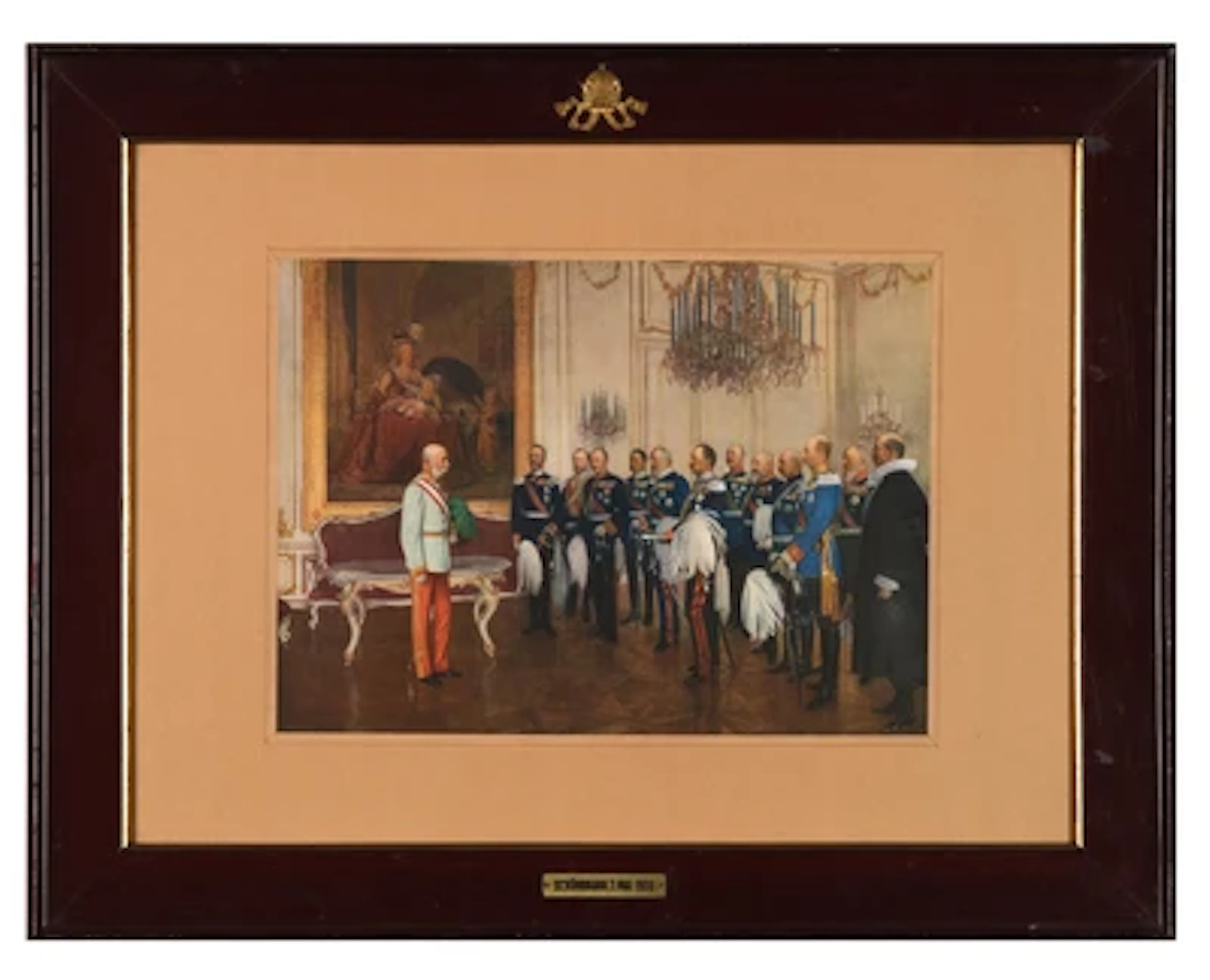 "Die Huldigung der deutschen Bundesfürsten vor Kaiser Franz Joseph