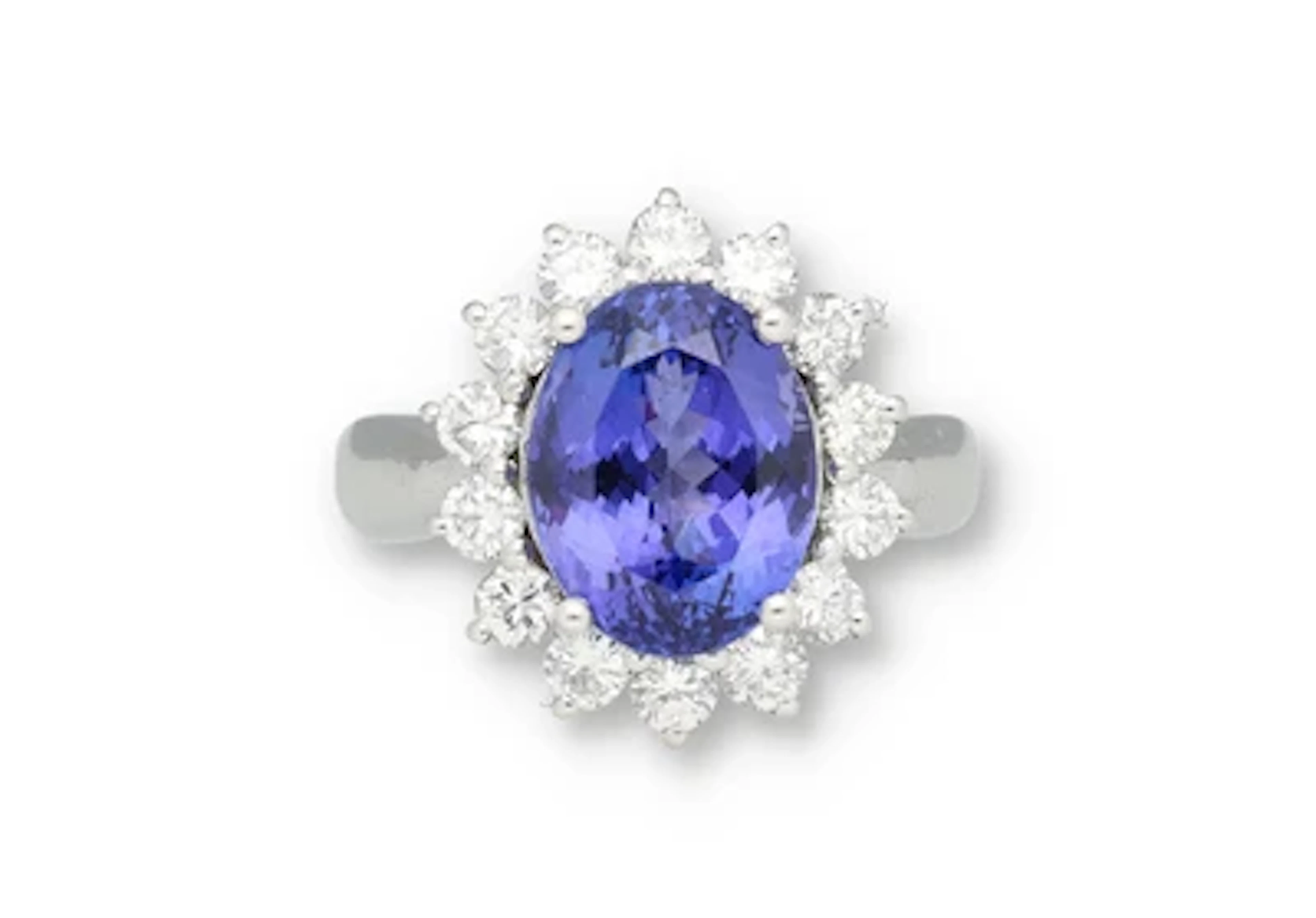 Brillant Tansanit Ring