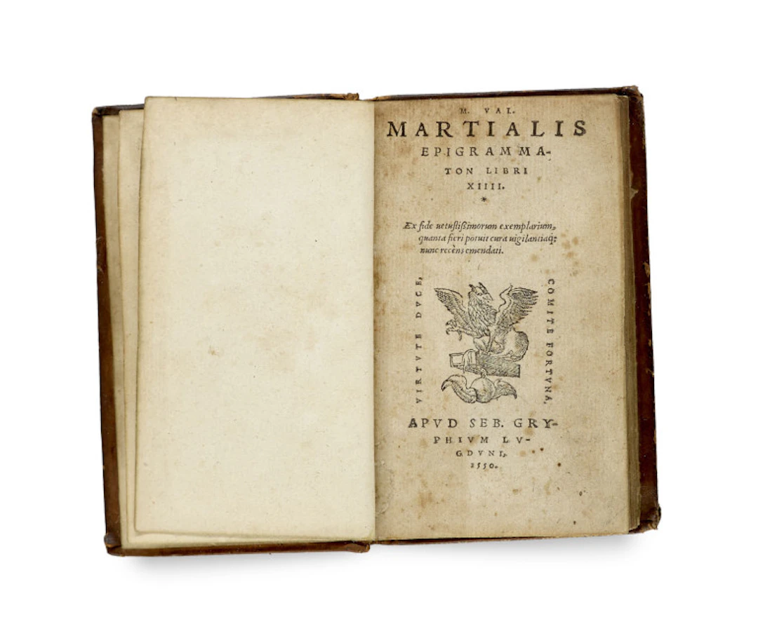 Marcus Valerius Martialis. Epigrammaton libri XIII. Mit …