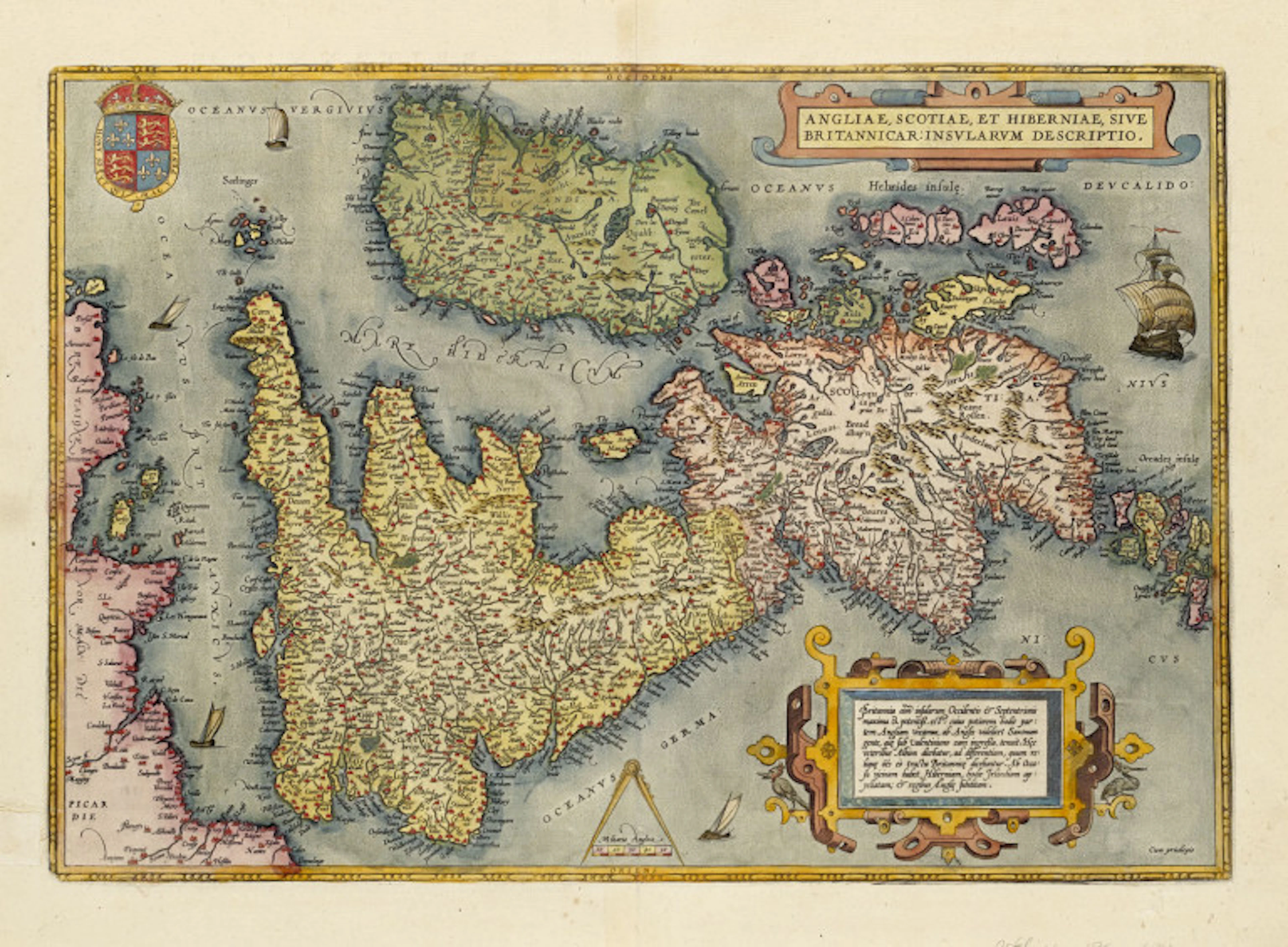 Abraham Ortelius. Angliae, Scotiae, et …